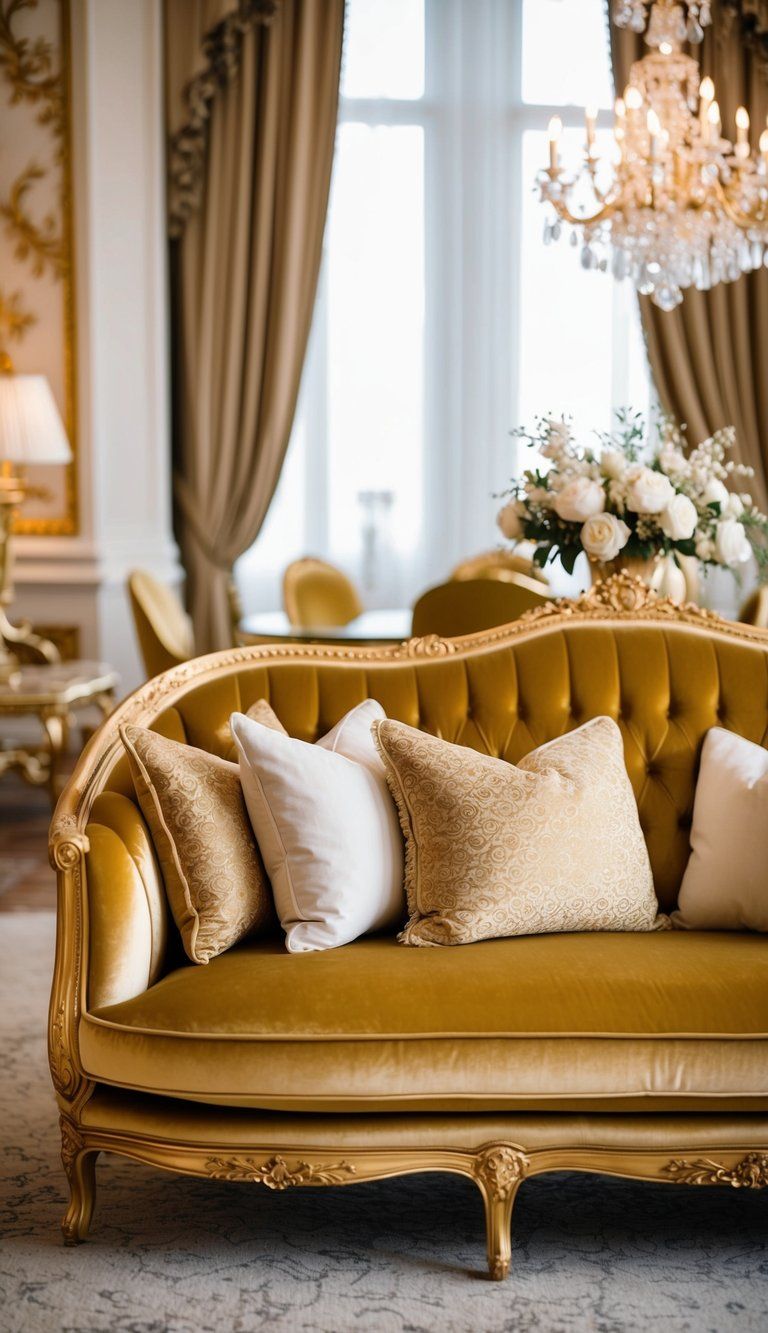 Harir Al Khaleej Velvet Sofa  - أريكة حرير الخليج