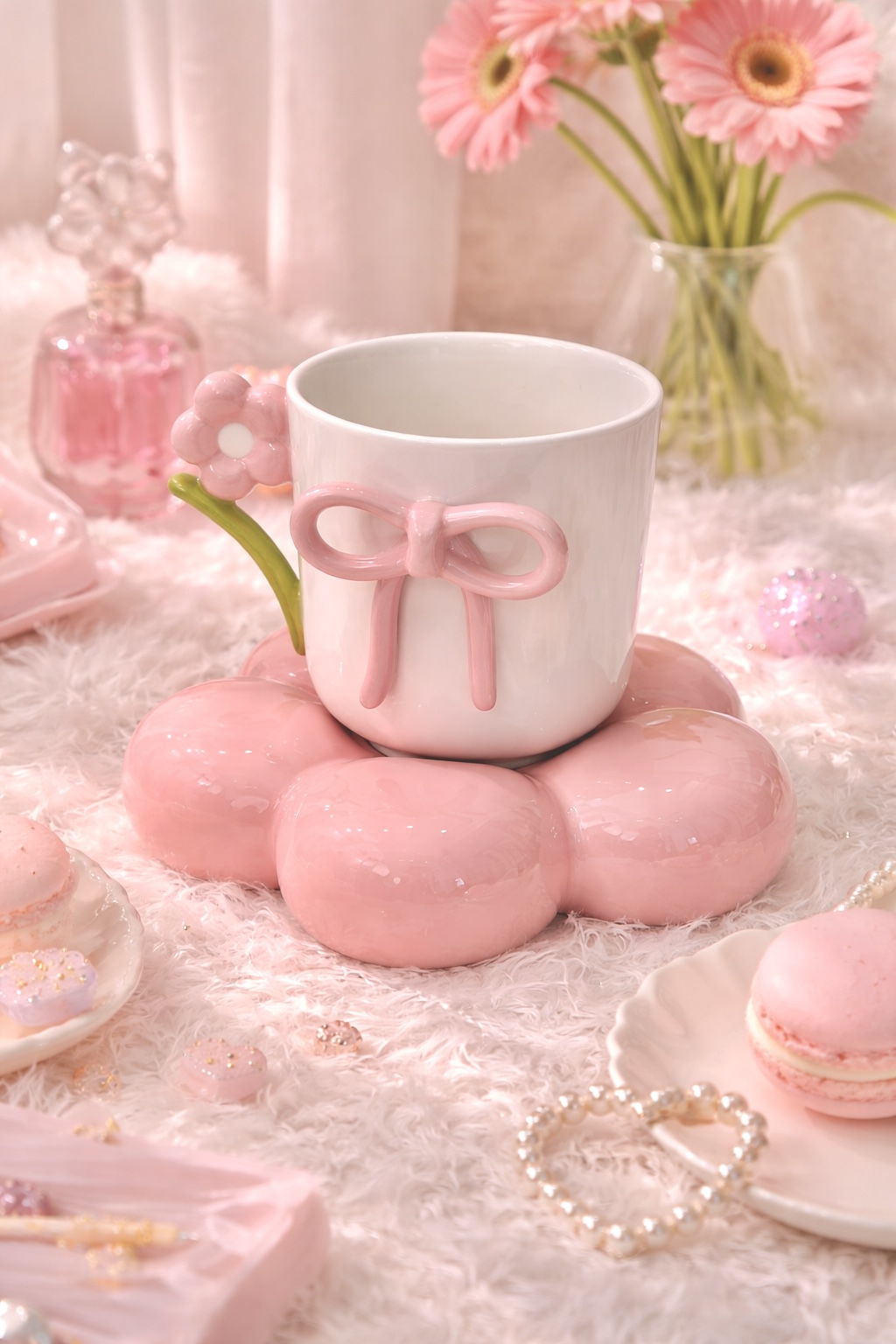 Pink Flower Cloud Mug