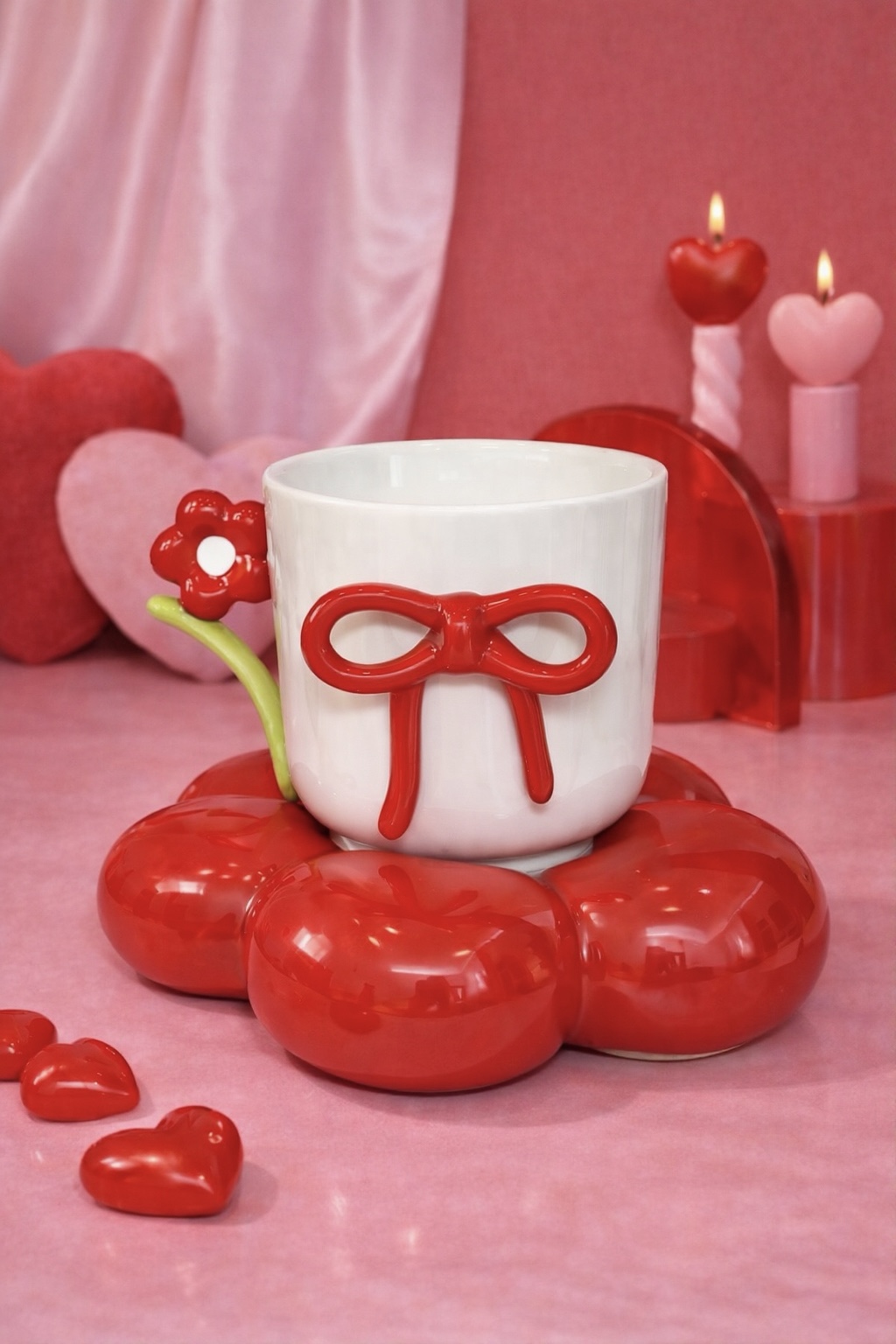 Red Flower Cloud Mug