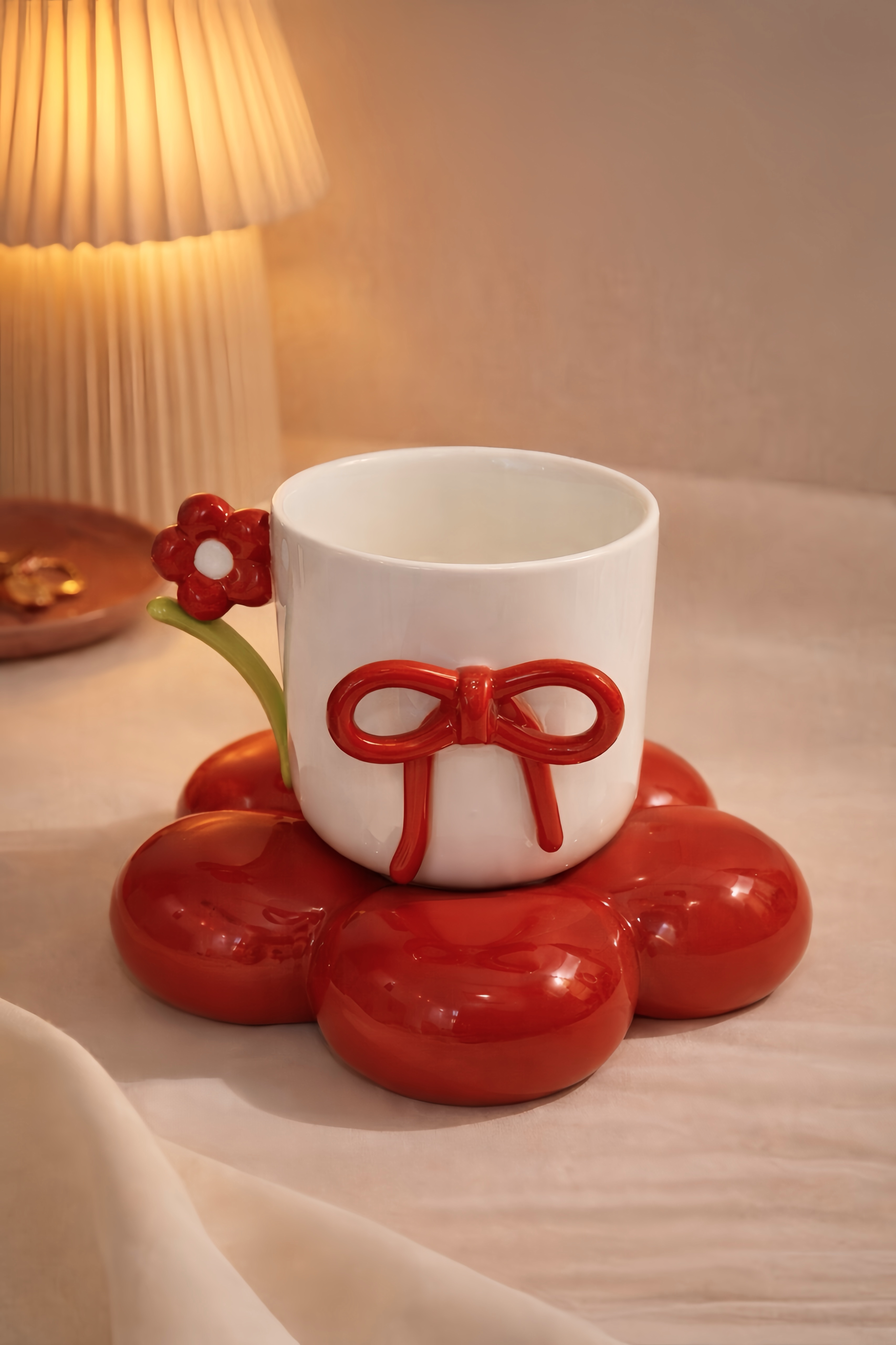 Red Flower Cloud Mug