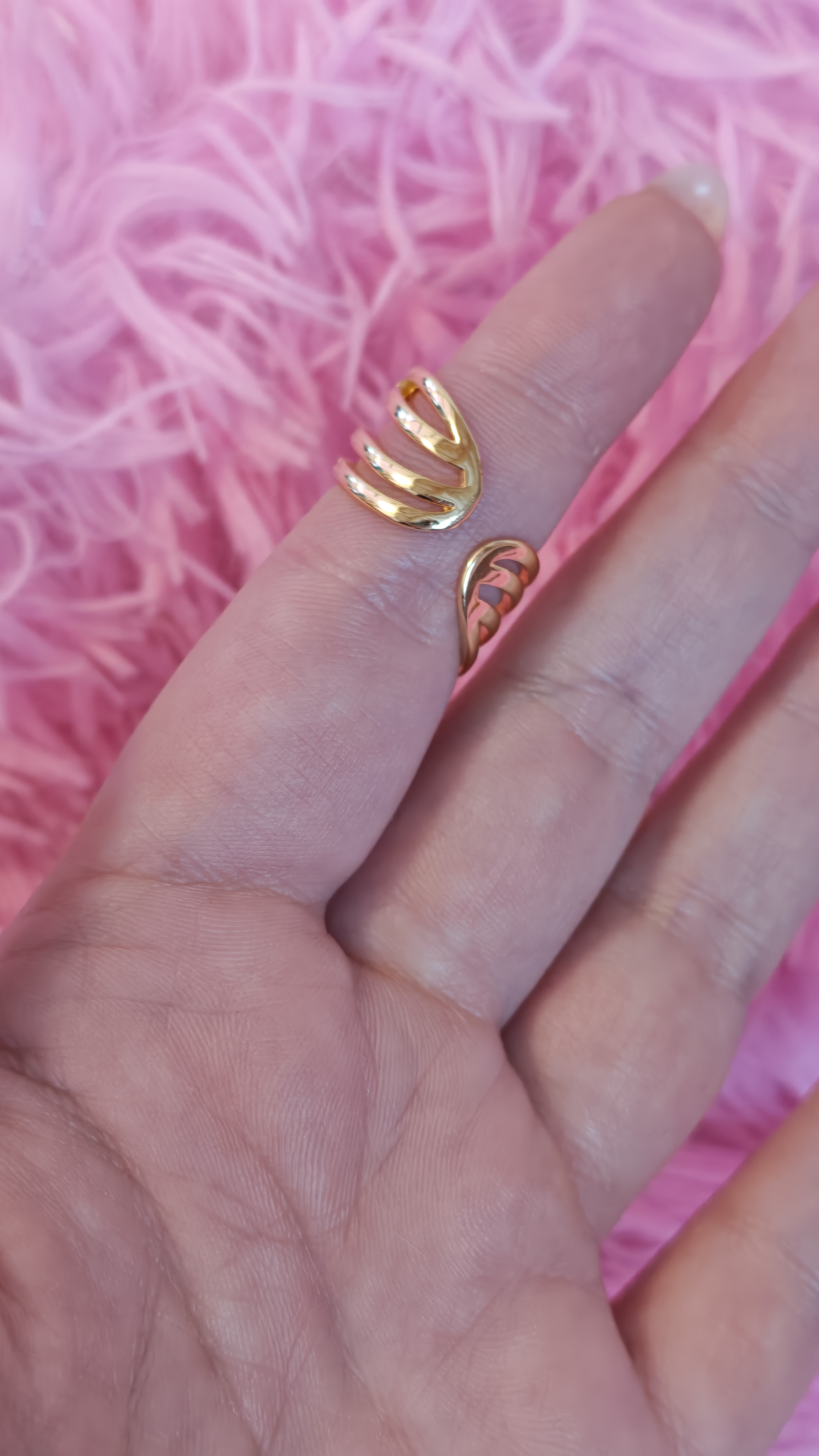 Bague dorée Clarice