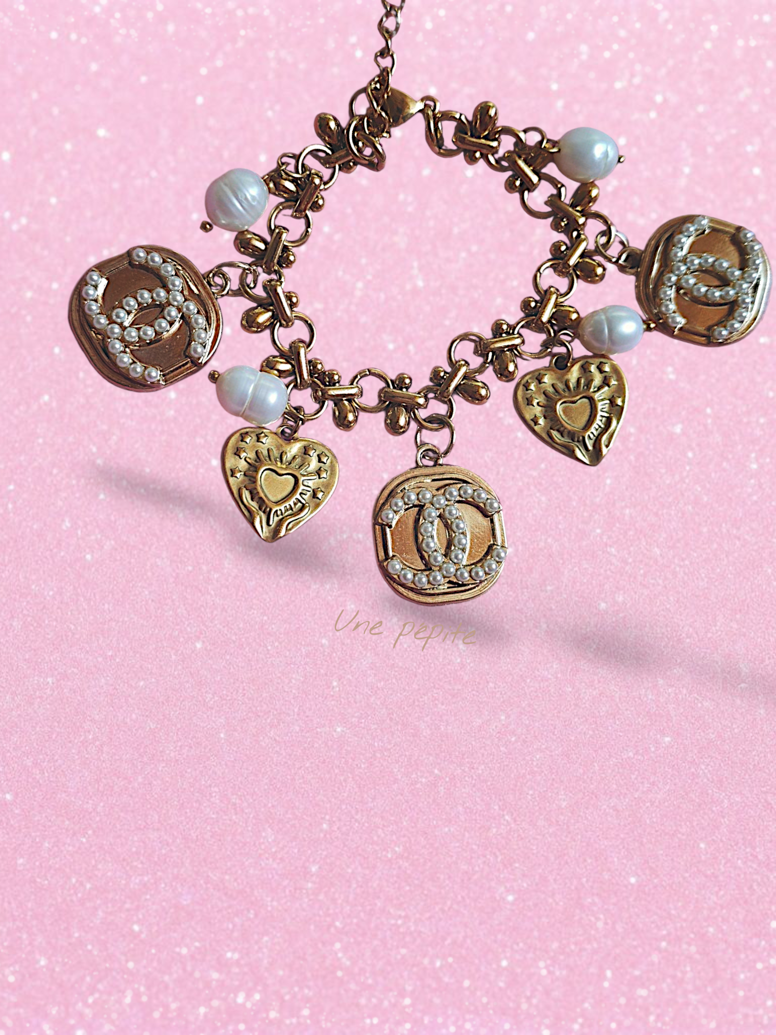 Bracelet Upcyclé de charms Chanel