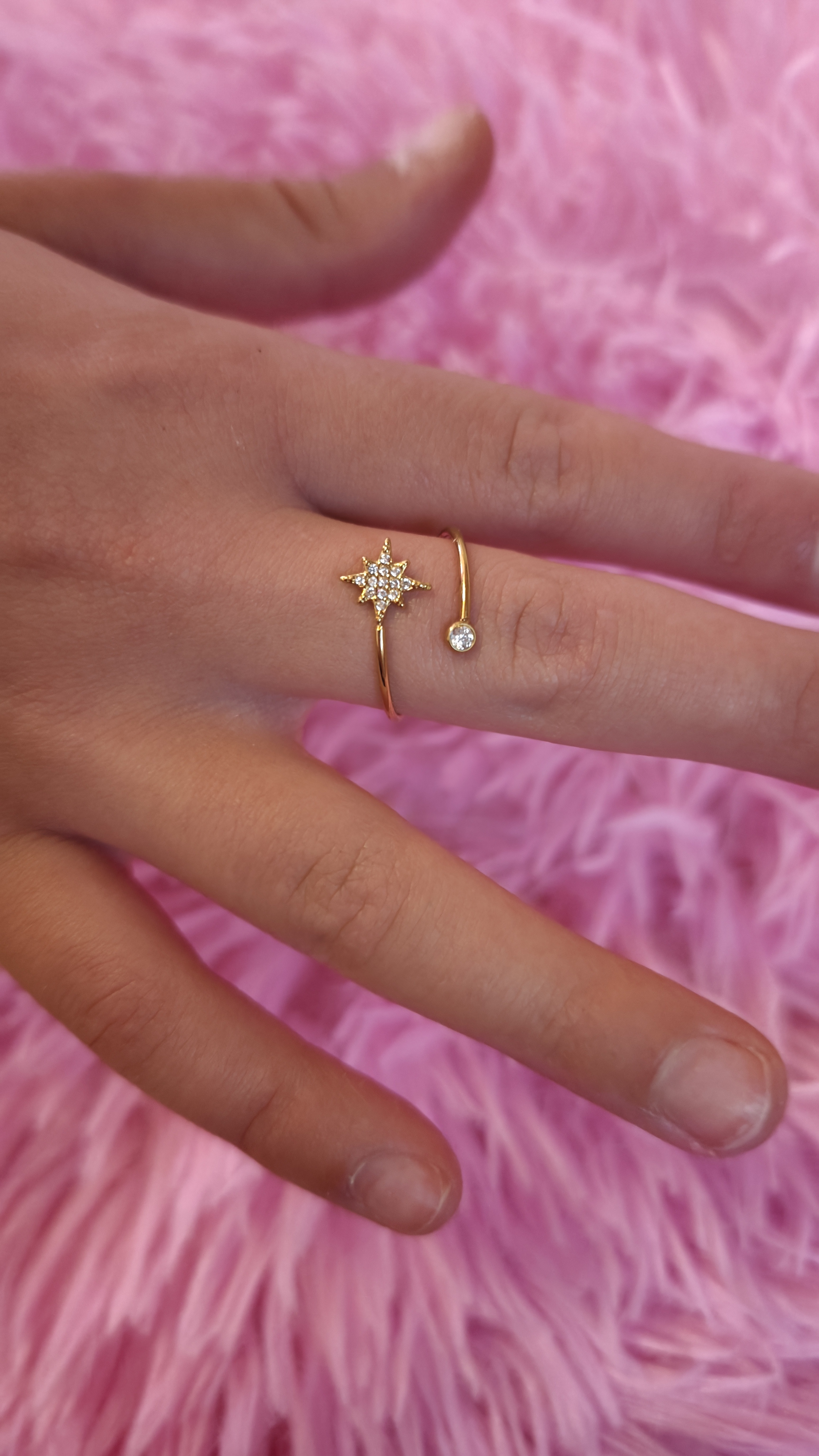 Bague dorée Estelle