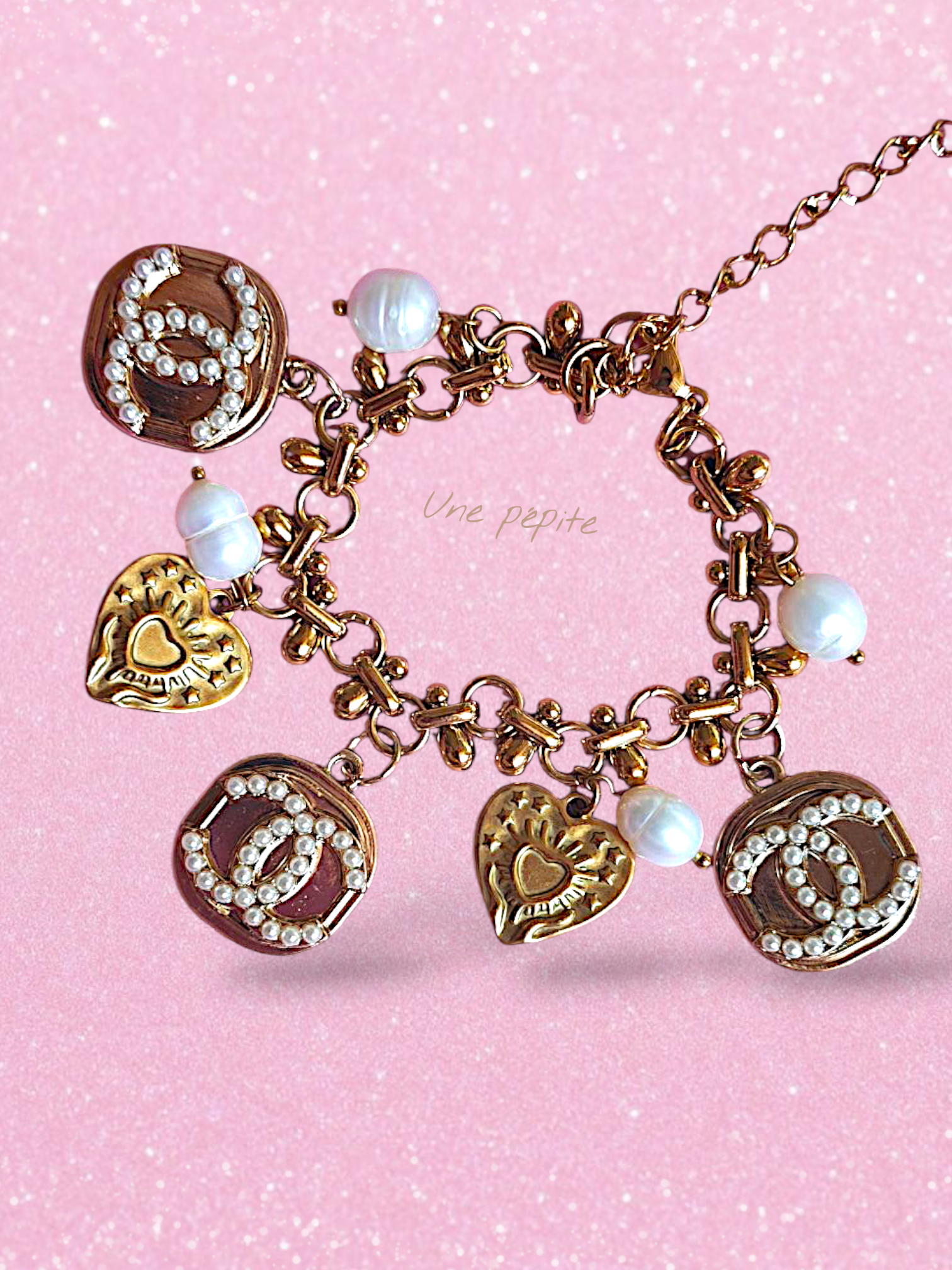 Bracelet Upcyclé de charms Chanel