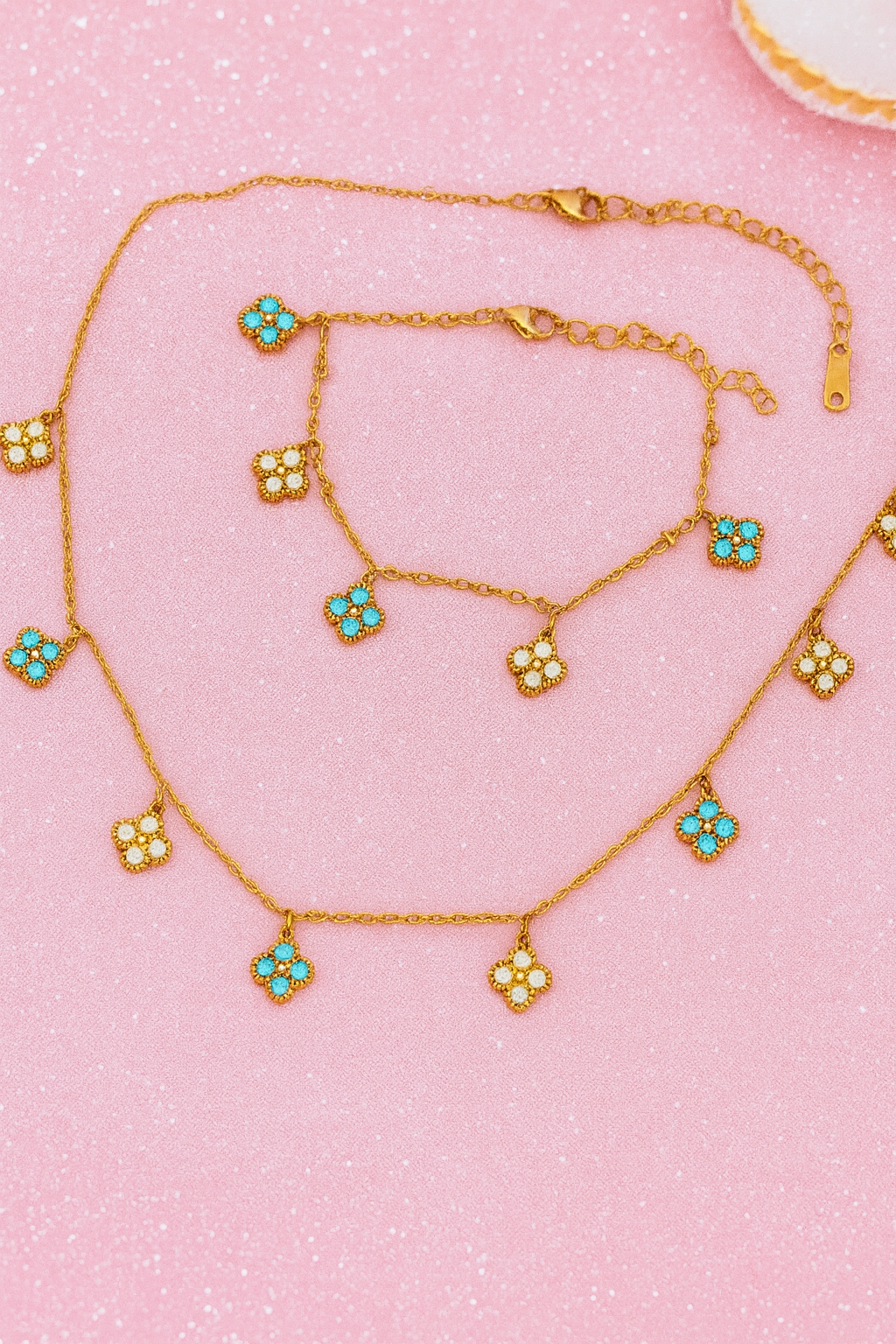 Ensemble collier et bracelet Isabelle