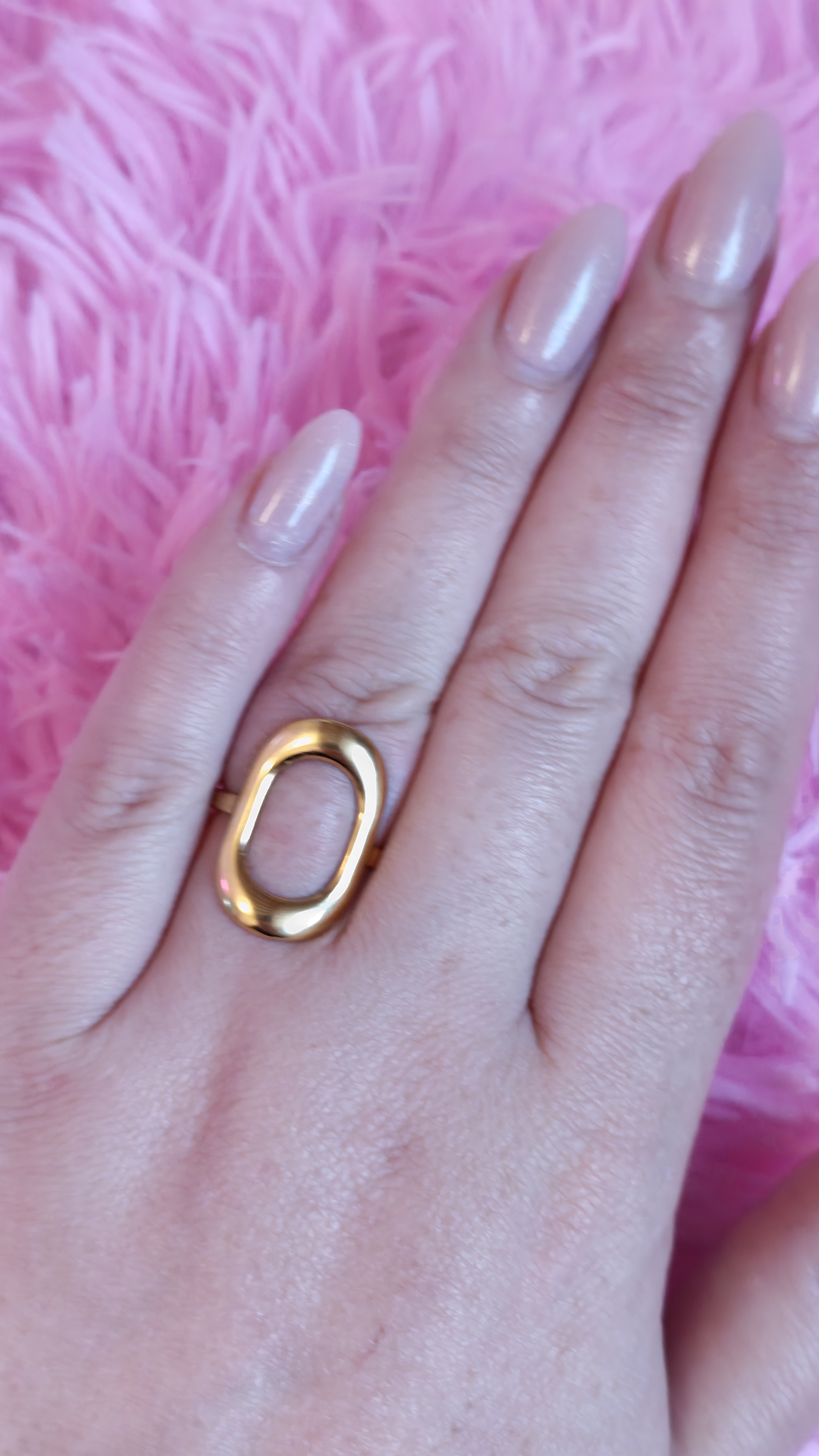 Bague dorée Kristina