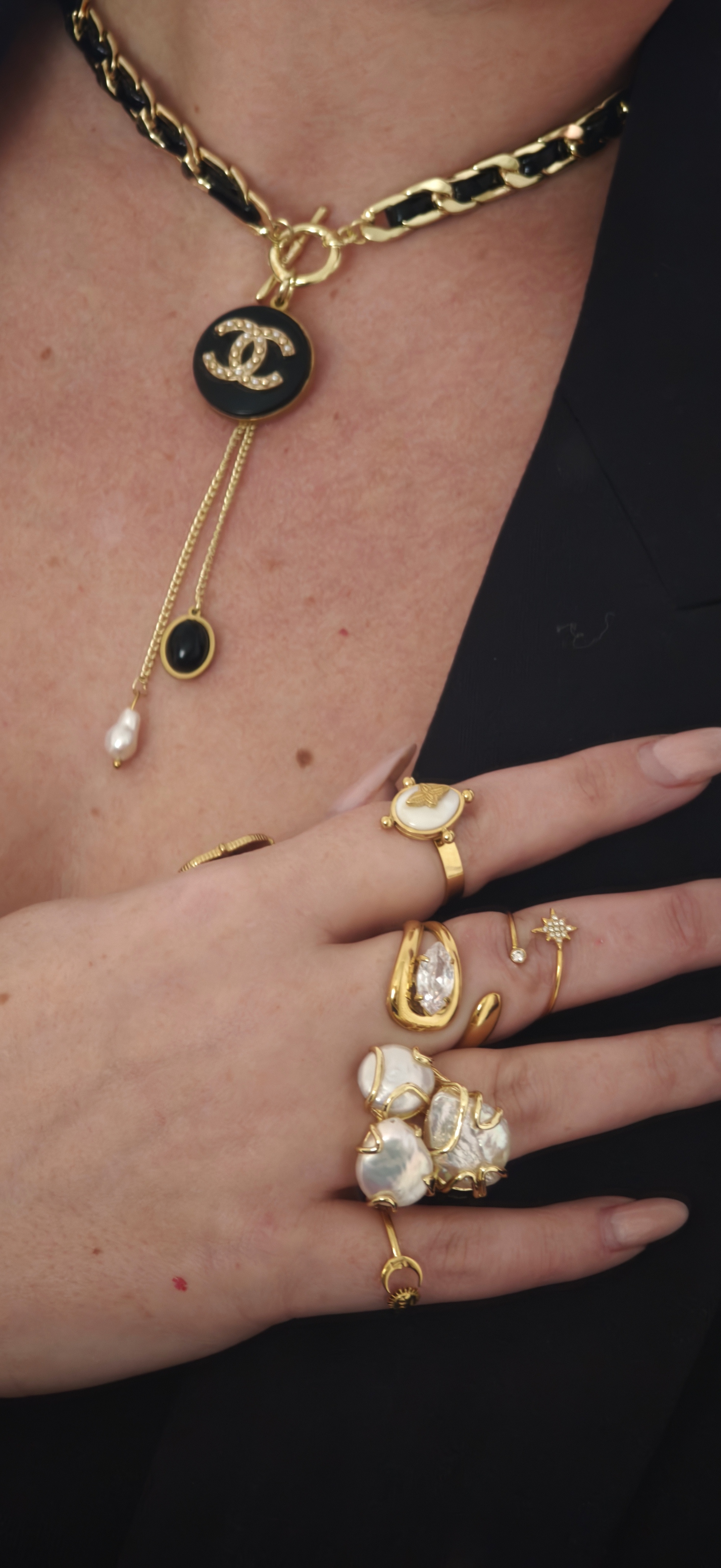 Collier Upcyclé Camélia  