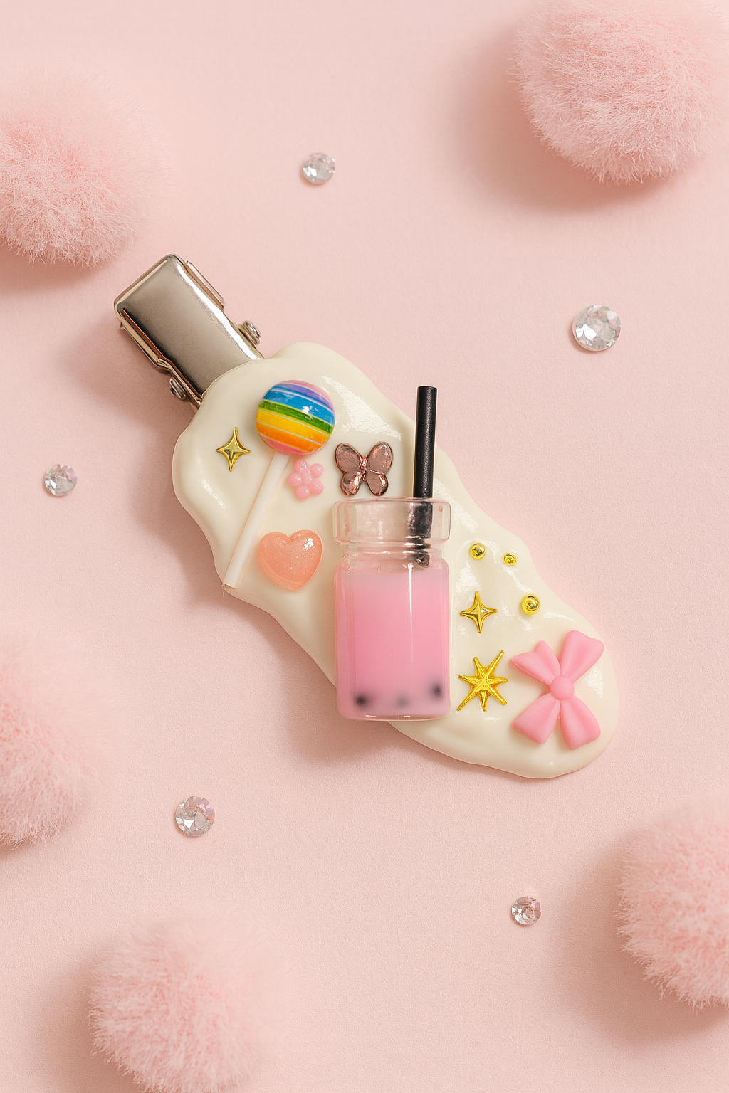 Barrette  kawaii bubble tea