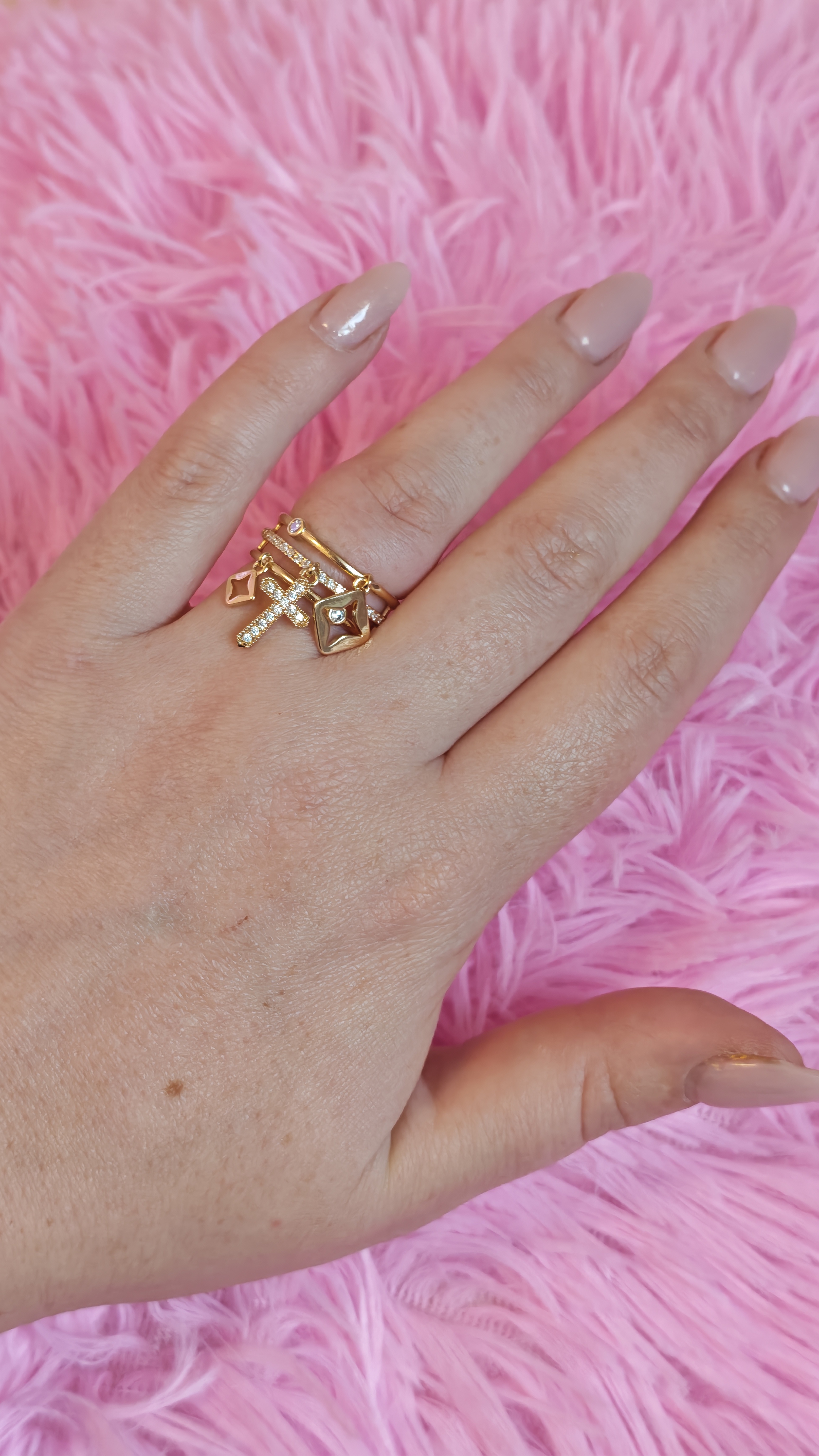 Bague dorée breloque Yvan