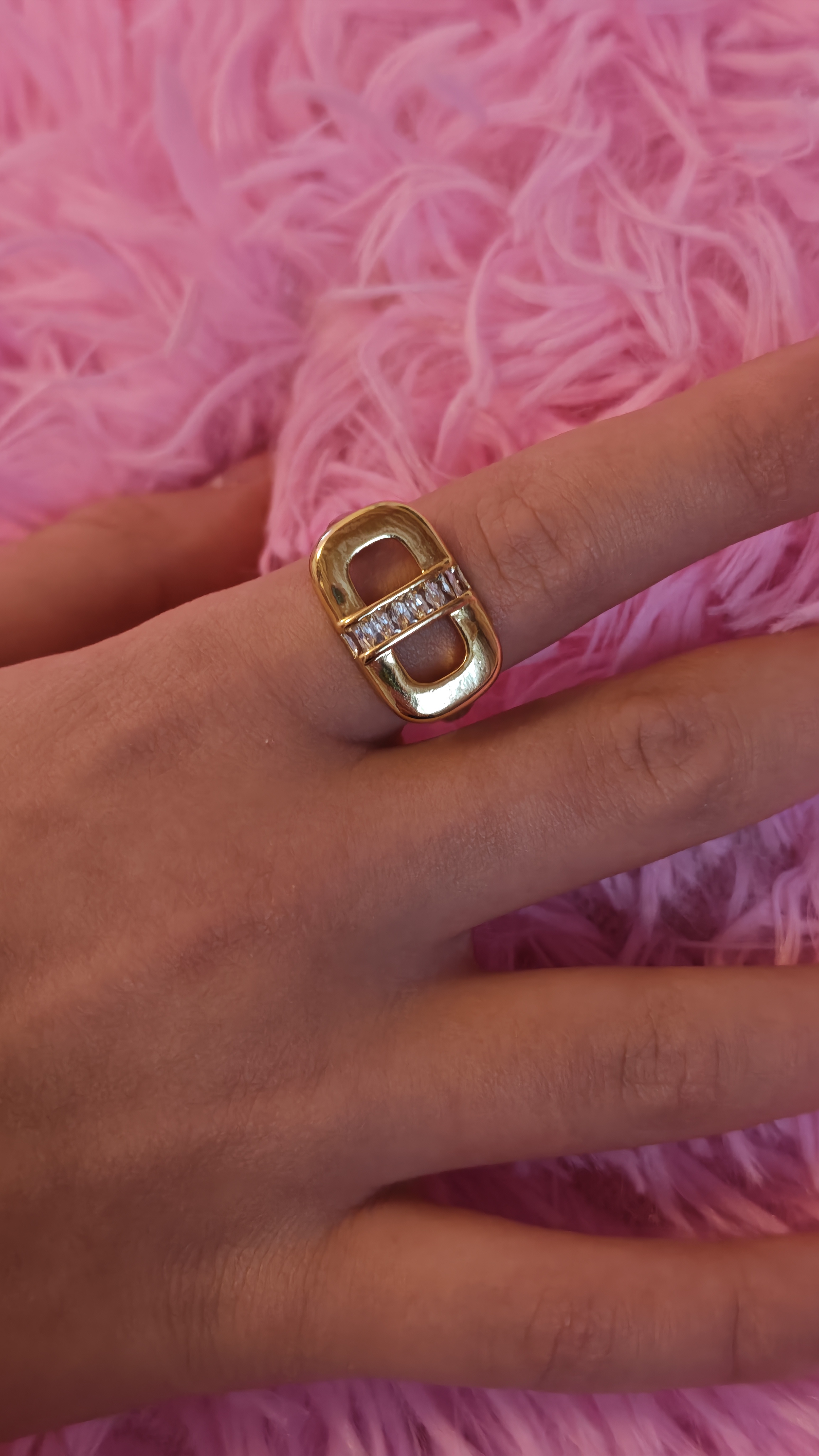 Bague dorée Camille