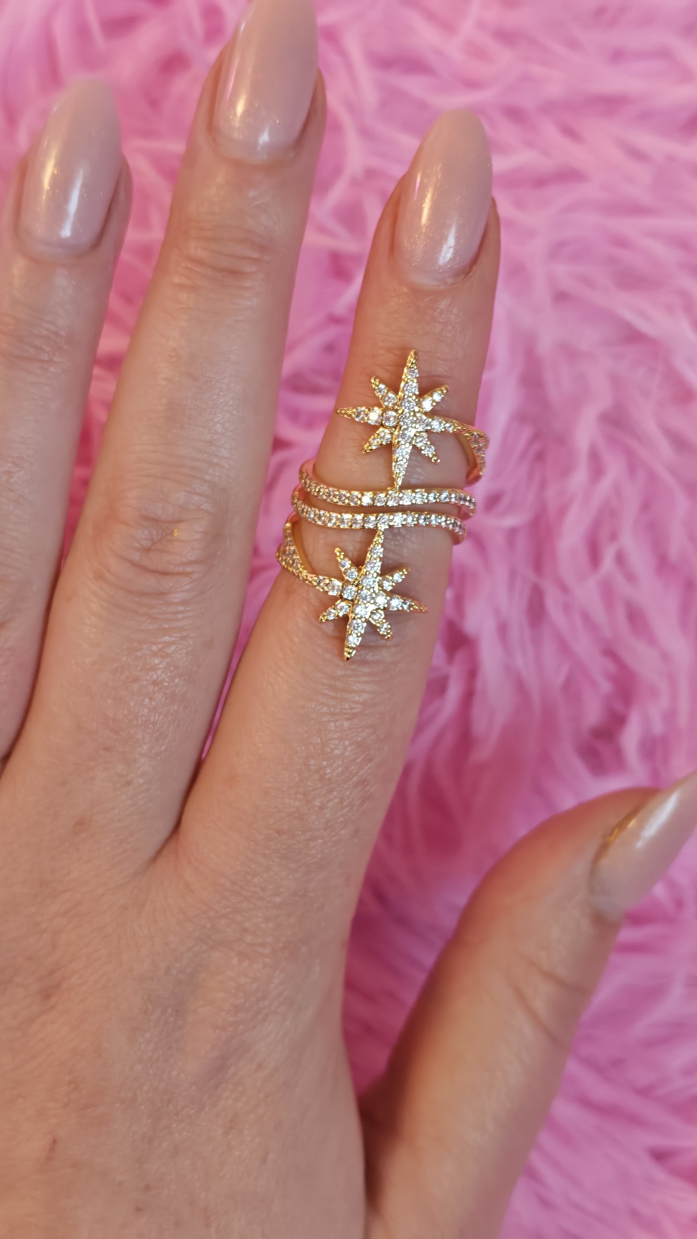 Bague dorée Clarice