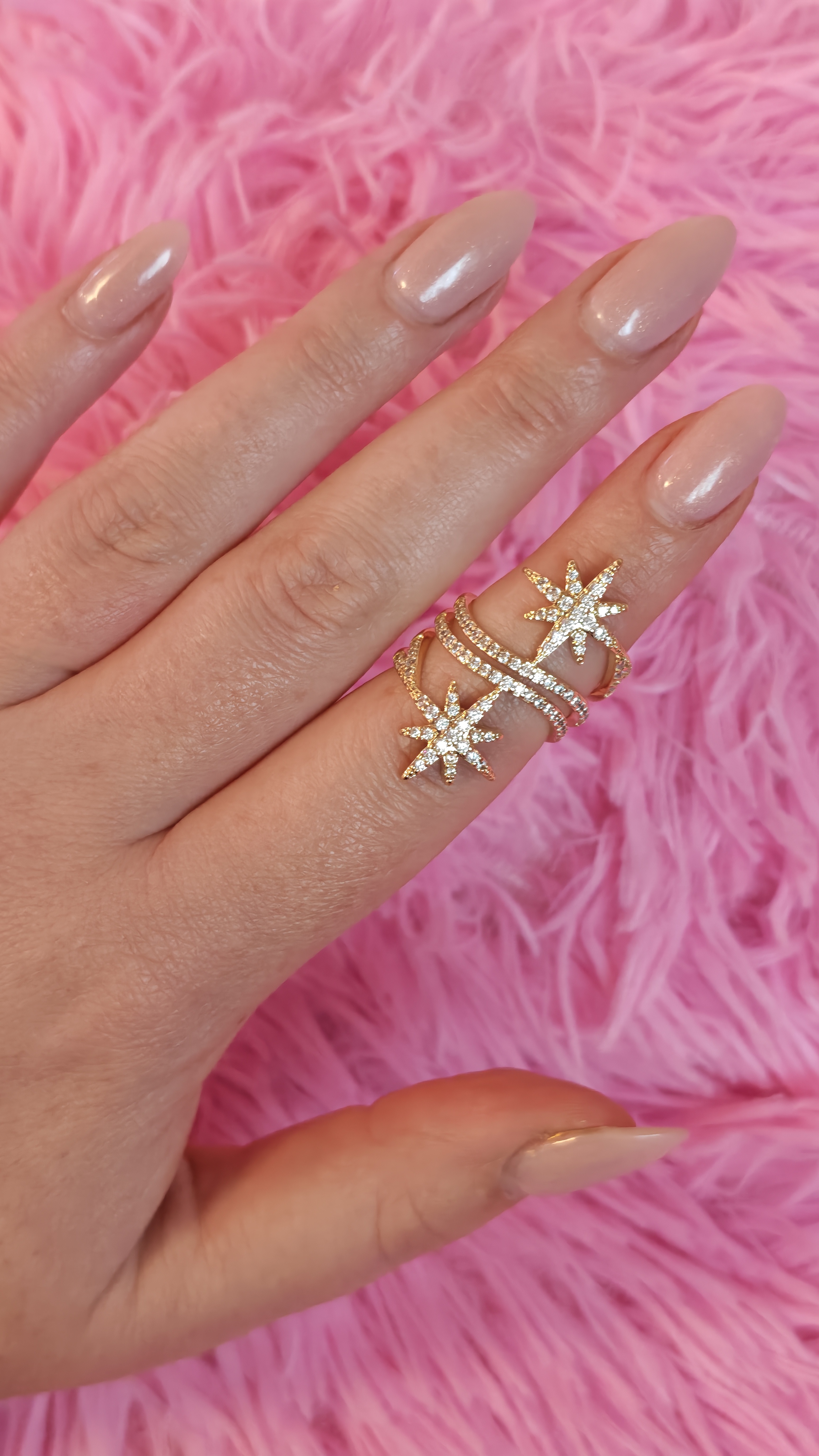 Bague dorée Clarice