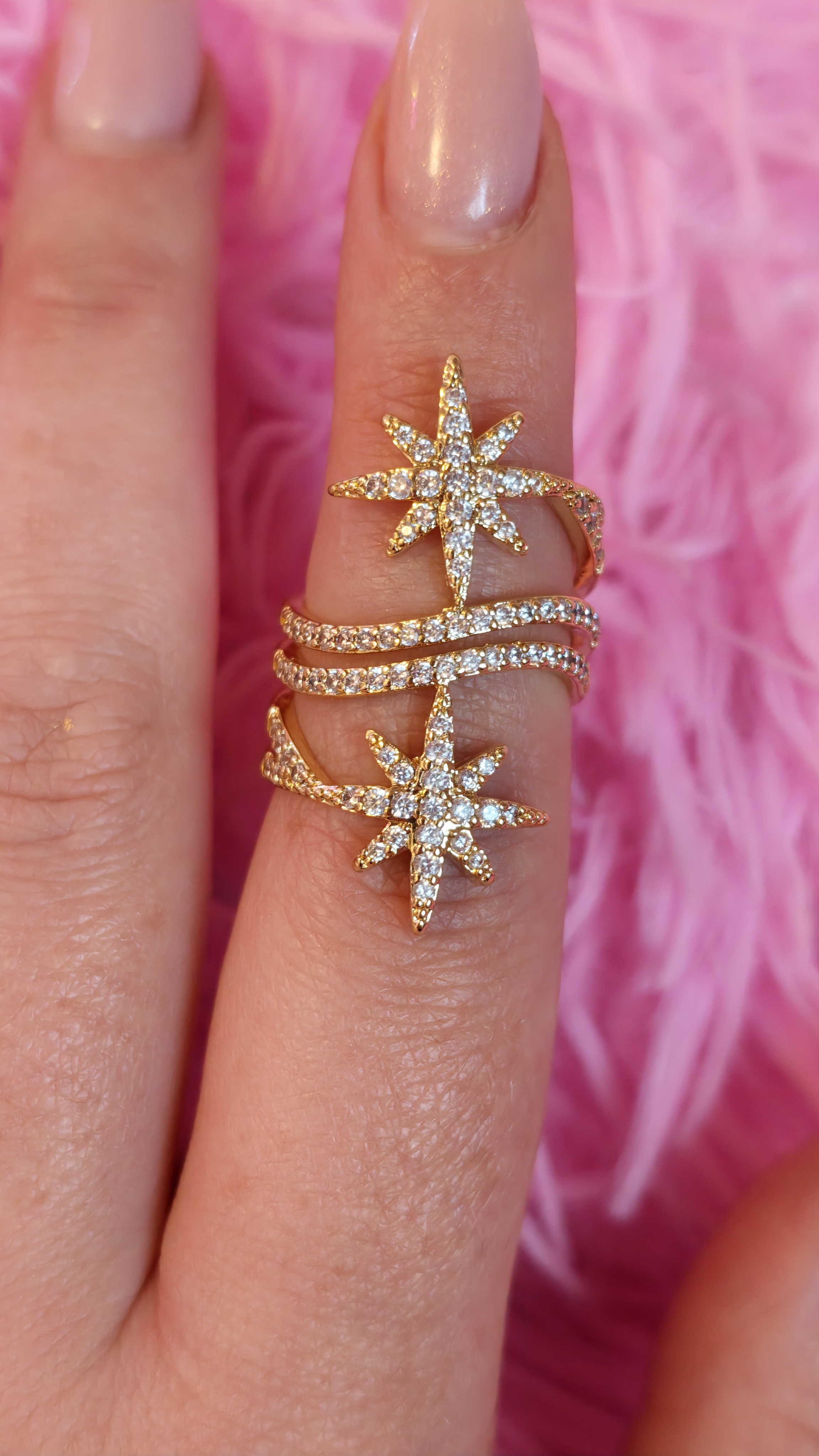 Bague dorée Clarice