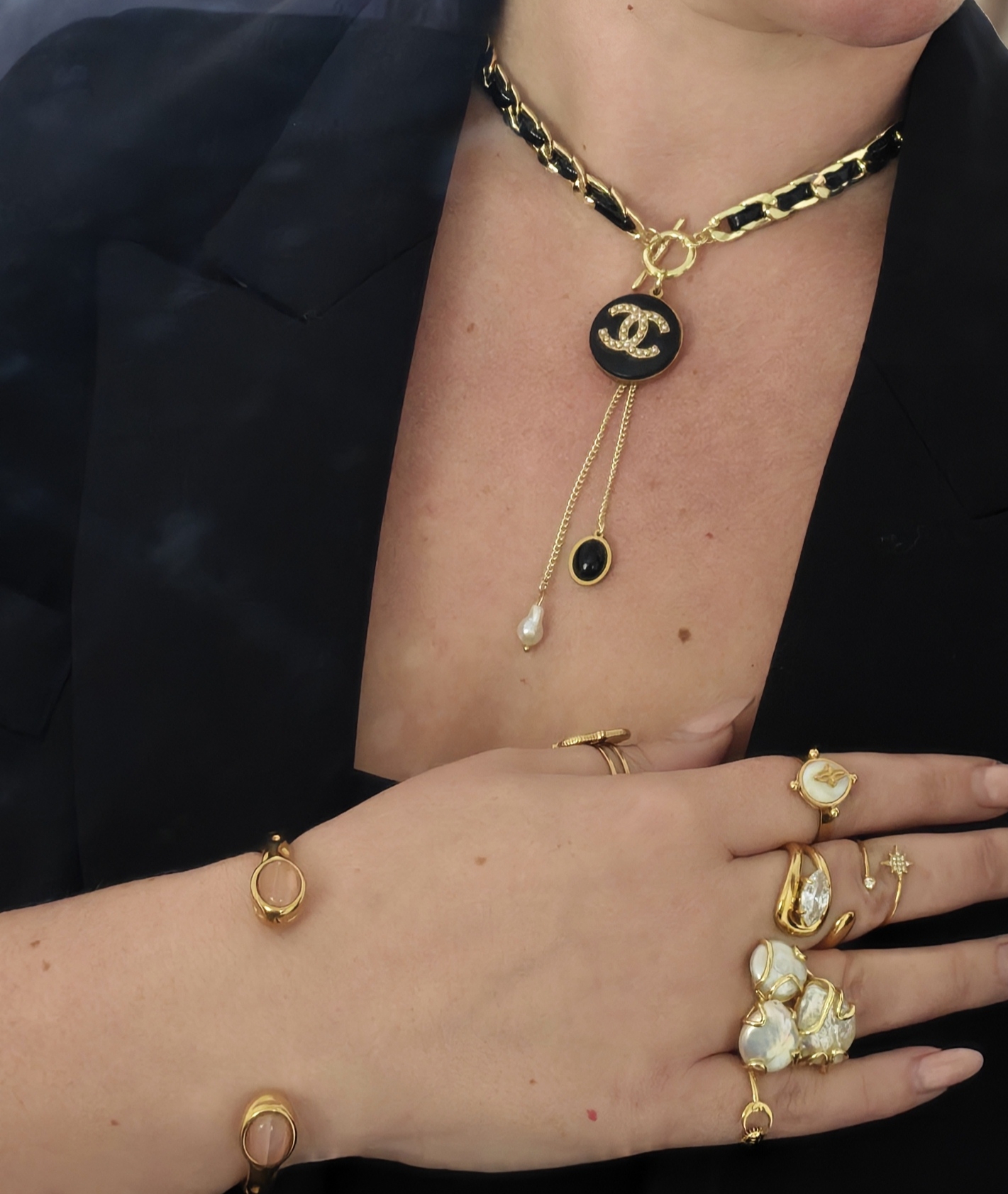 Collier Upcyclé Camélia  