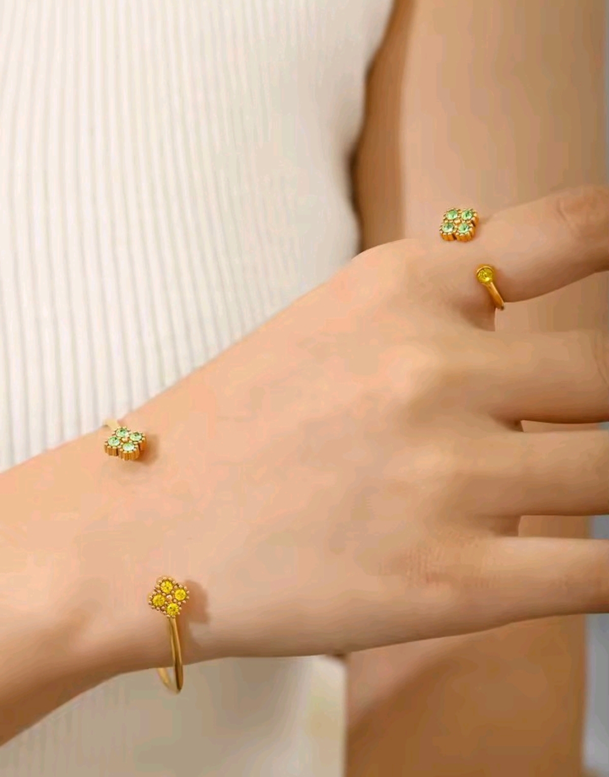 Bracelet et la bague Léa