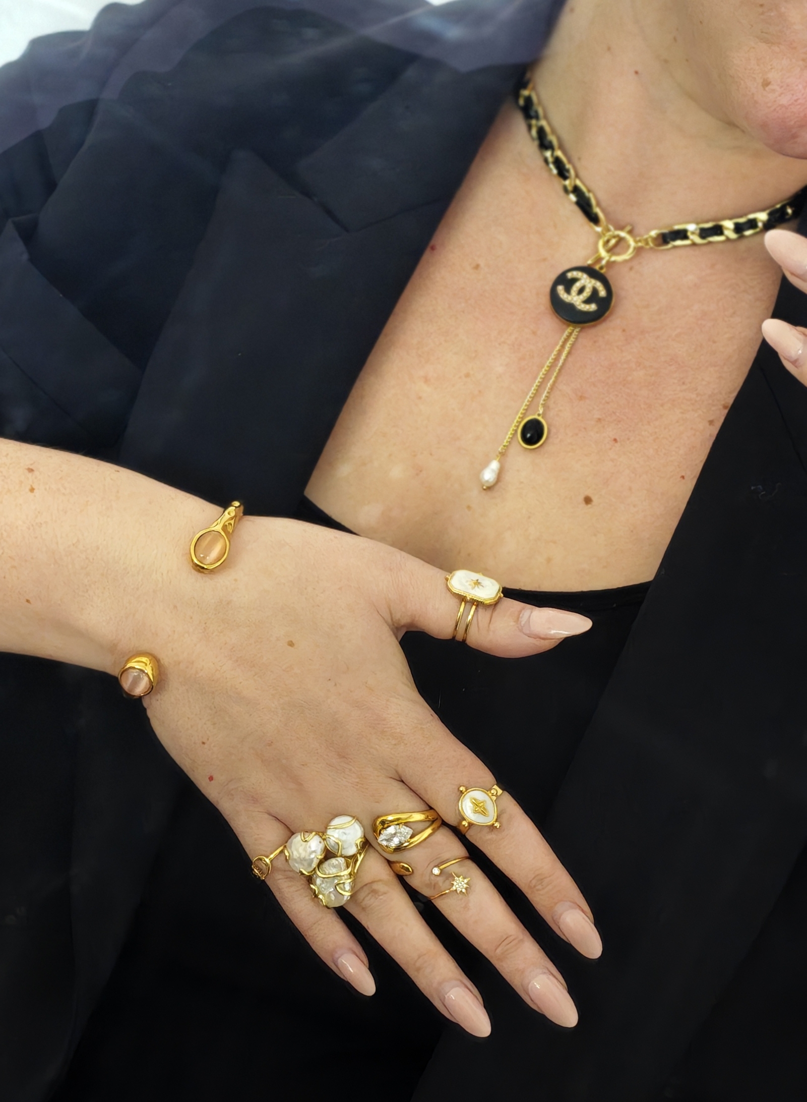 Collier Upcyclé Camélia  