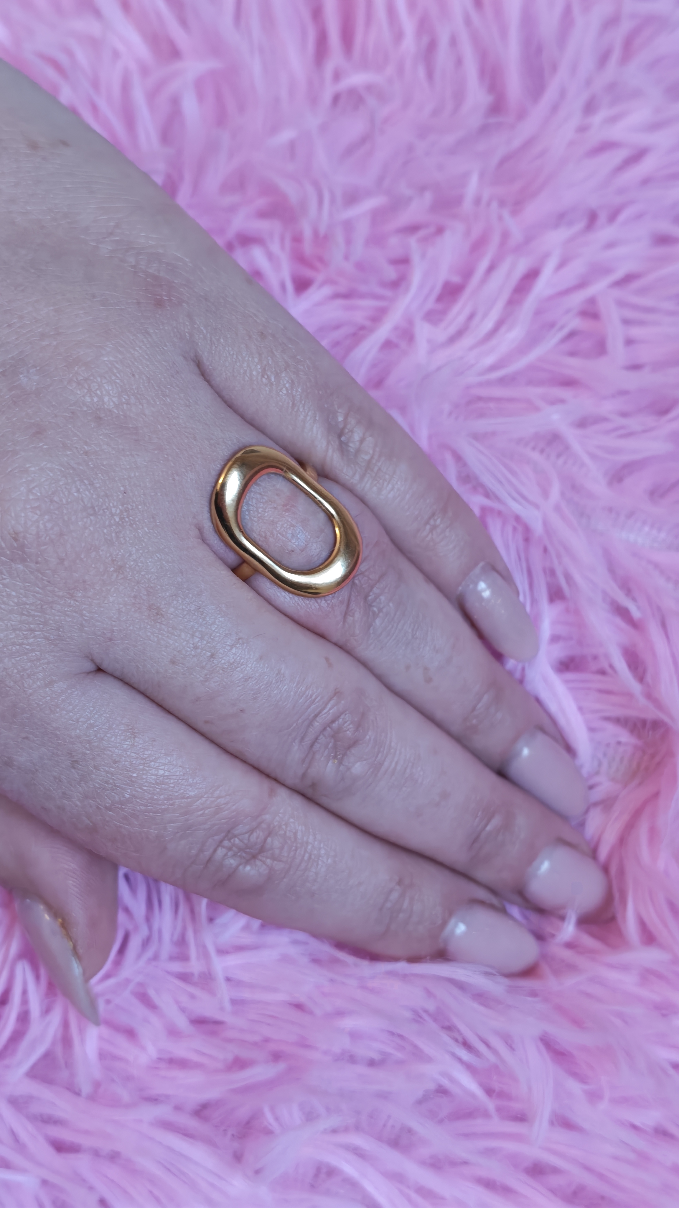 Bague dorée Kristina