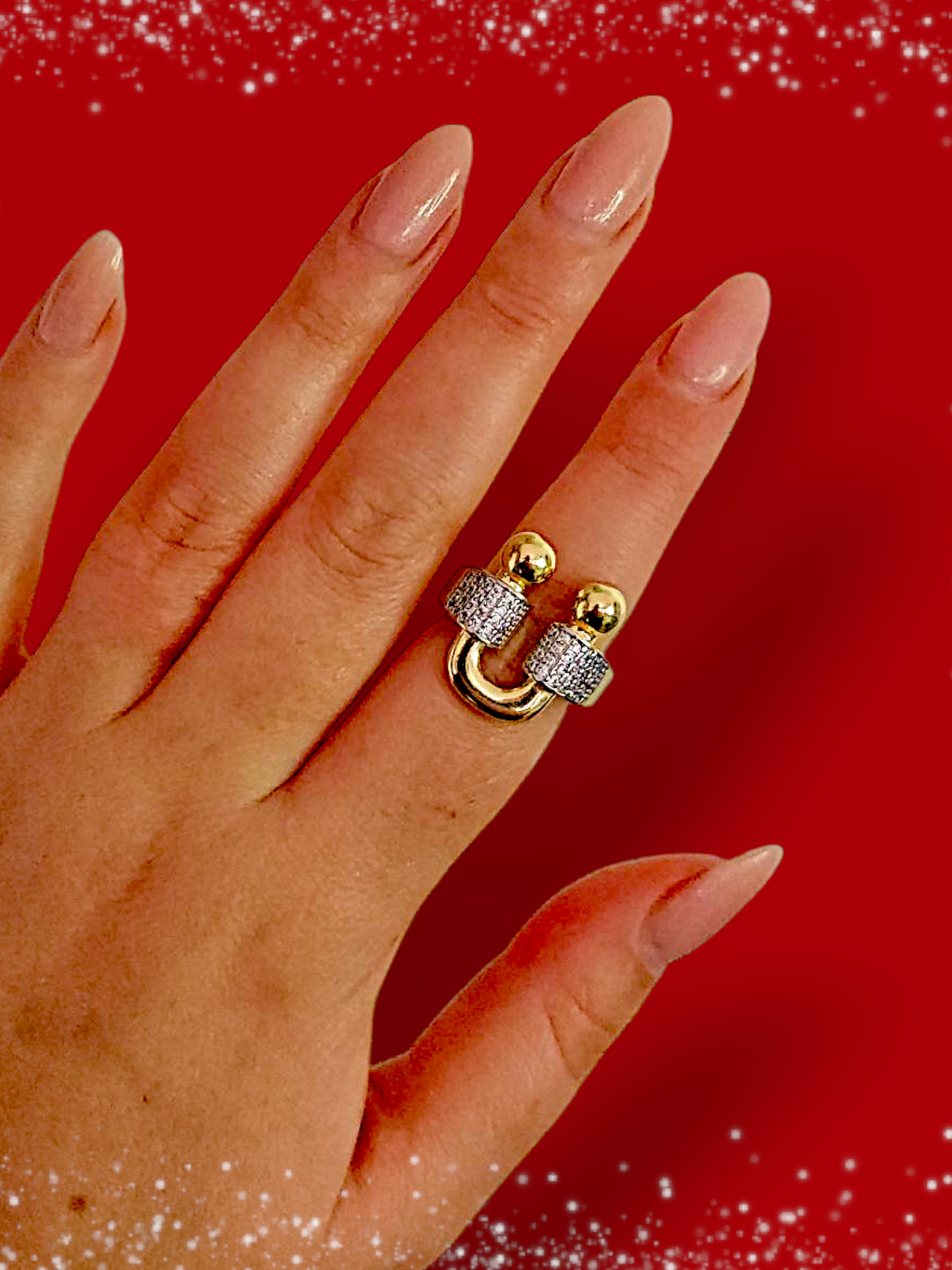 Bague dorée Khadija