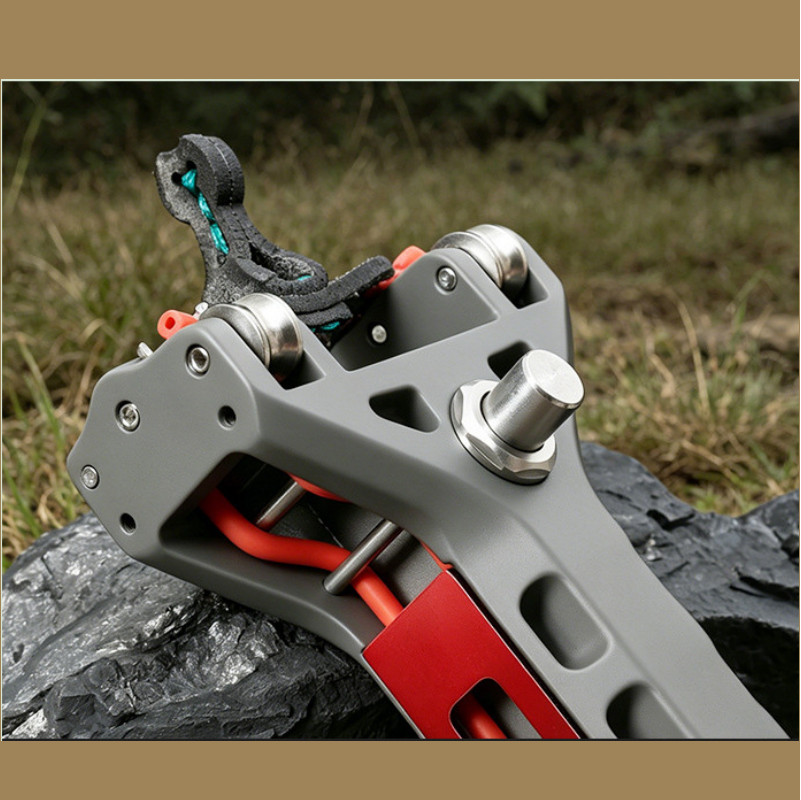 CNC Aluminum Repeating Slingshot — Auto-Loading Pro Kit with Glass Breaker