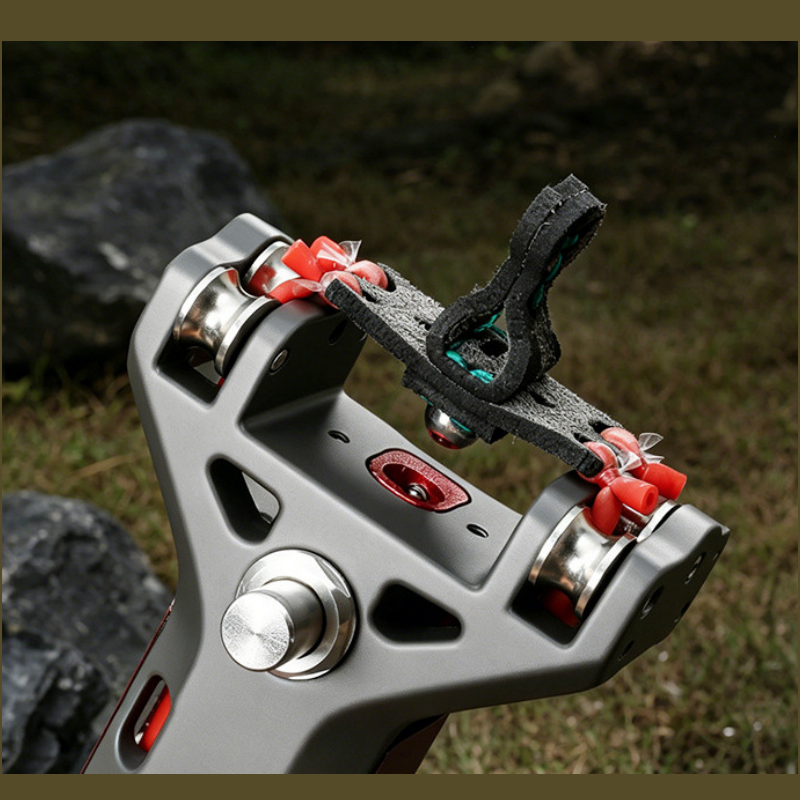 CNC Aluminum Repeating Slingshot — Auto-Loading Pro Kit with Glass Breaker