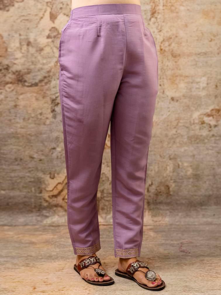 Embroidered Lavender Salwar Kameez Set