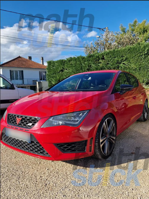 X2 Stickers pare choc SEAT LEON 5F 