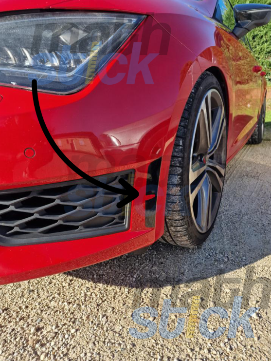 X2 Stickers pare choc SEAT LEON 5F 