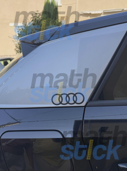Lot de 2 stickers AUDI pour Q2 