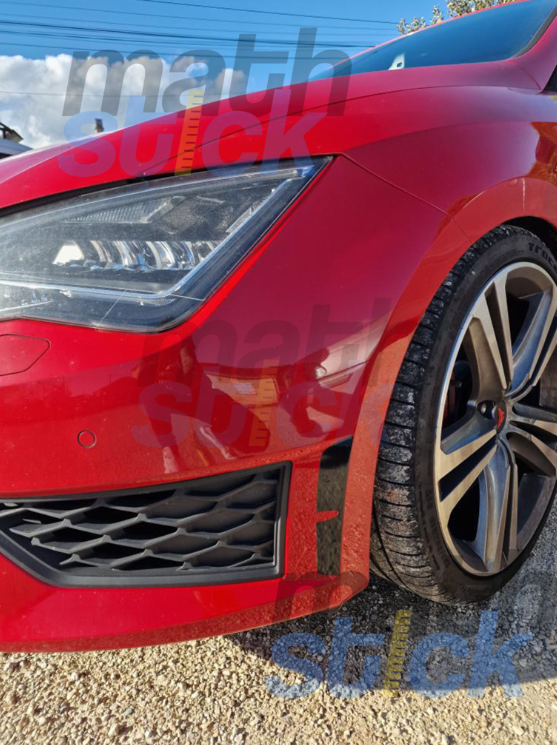 X2 Stickers pare choc SEAT LEON 5F 