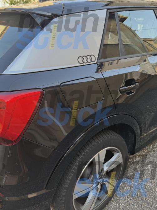 Lot de 2 stickers AUDI pour Q2 