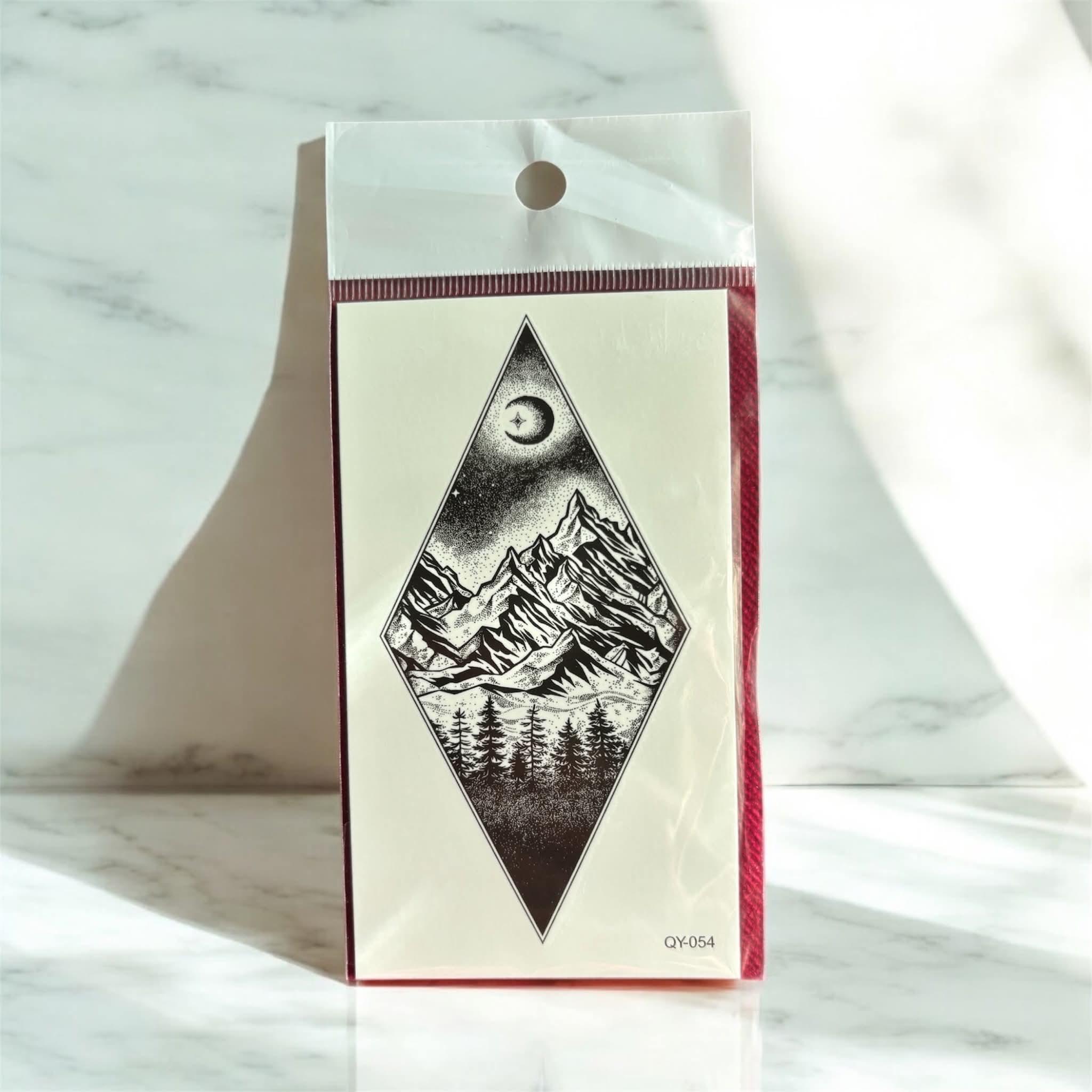 Mountain Landscape Temporary Tattoo