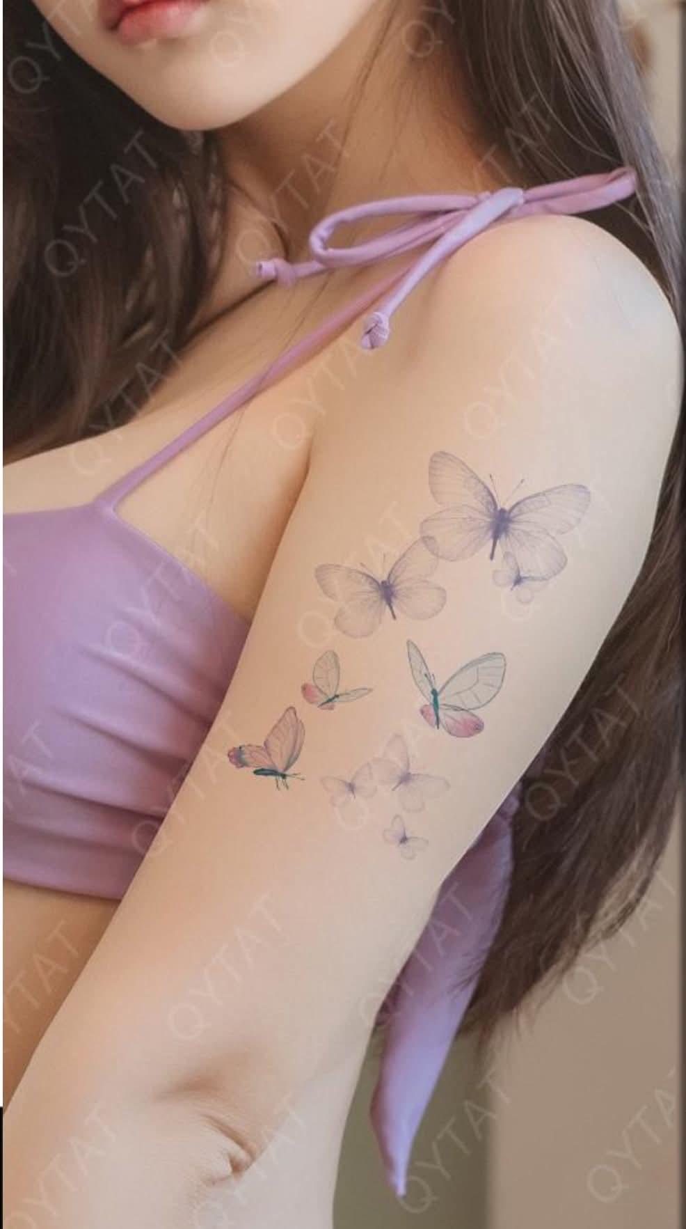 Butterfly temporary tattoo