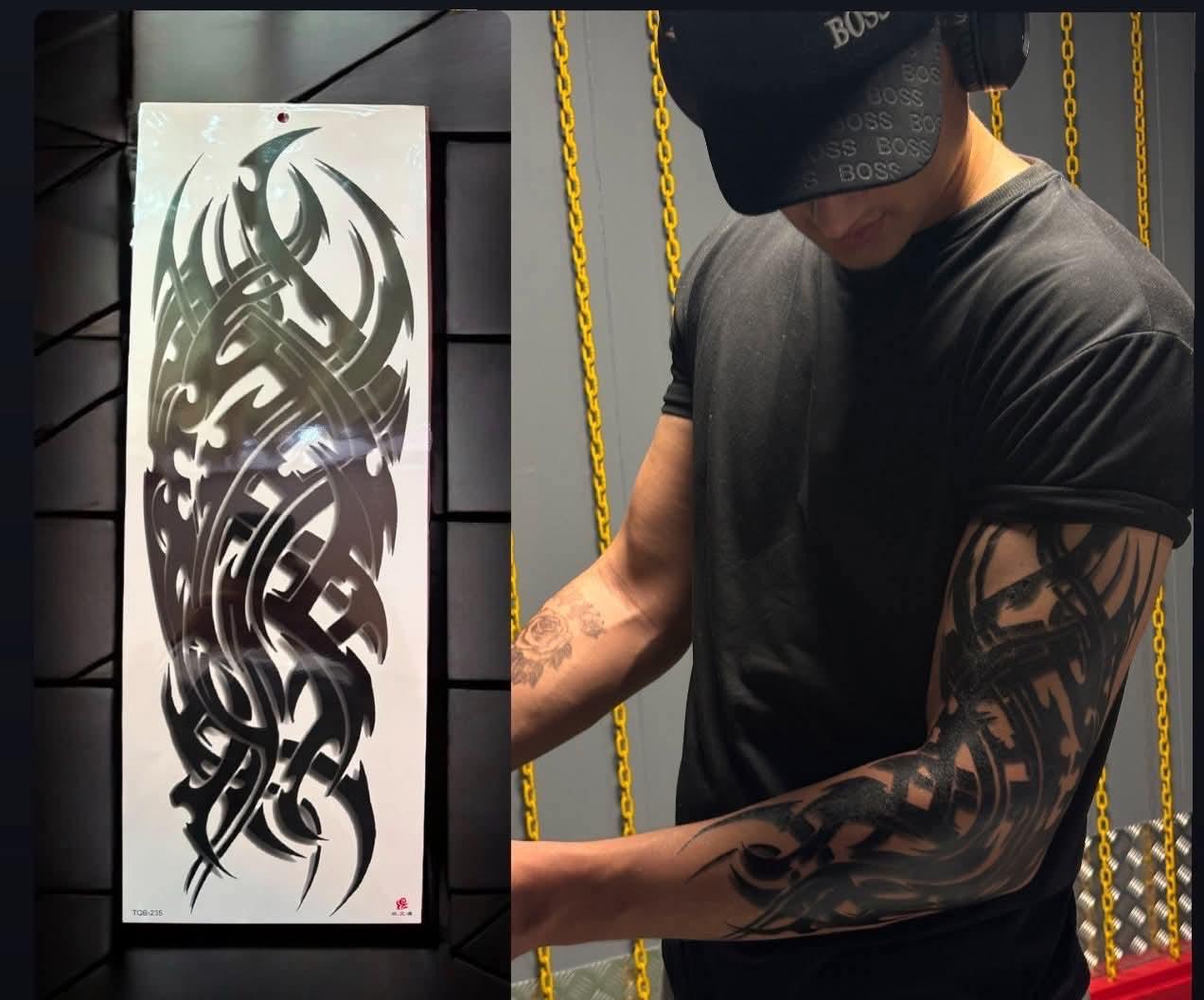 blades storm full sleeve tattoo