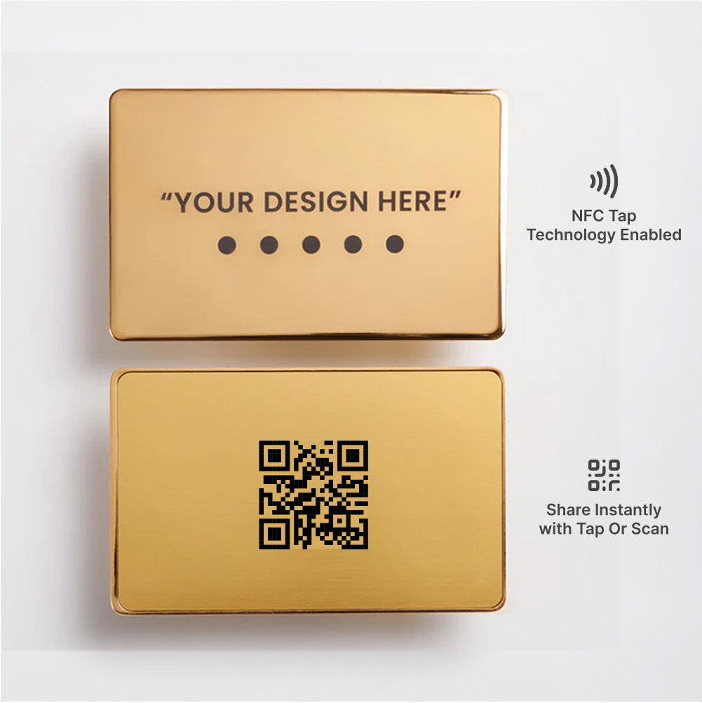 Gloss Metal NEXGEN NFC Business Card | Laser Engraved
