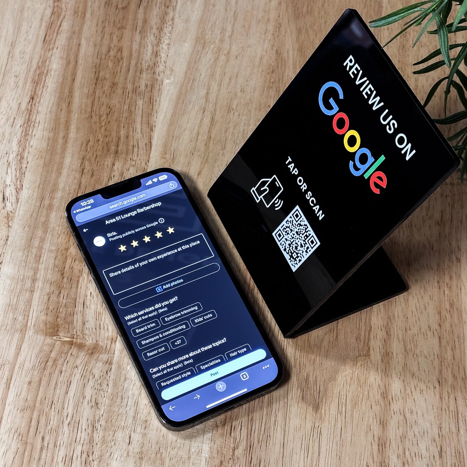 Original NEXGEN NFC Google Review Display | UV Print