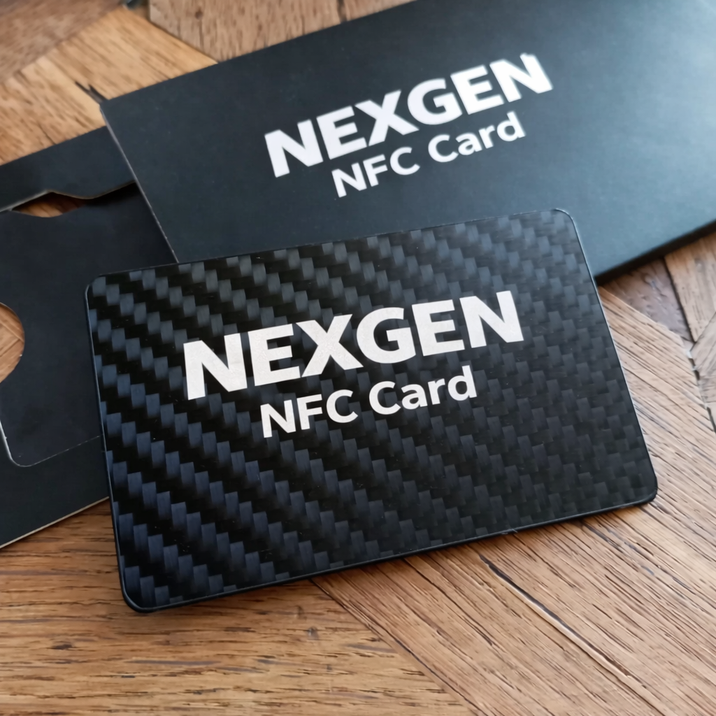Carbon Fiber NEXGEN NFC Business Card | UV Print