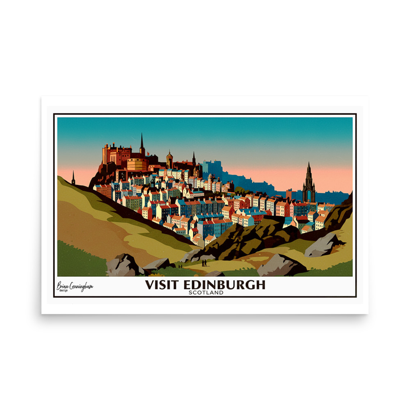 Edinburgh: The Old Town from Salisbury Crags (c1879)