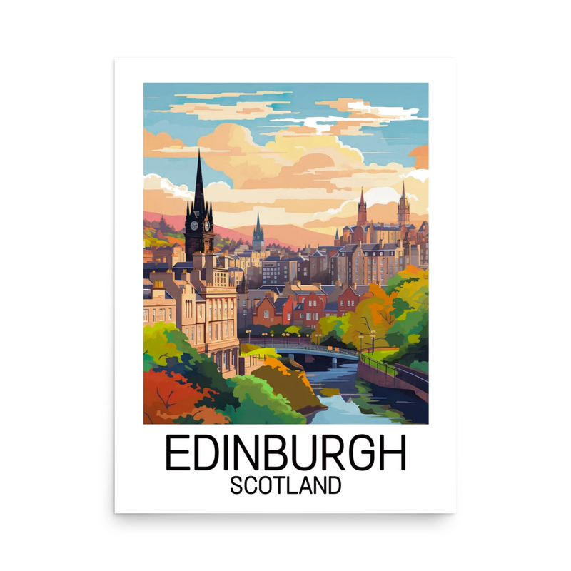 Edinburgh, Scotland - Dean Village Art Print