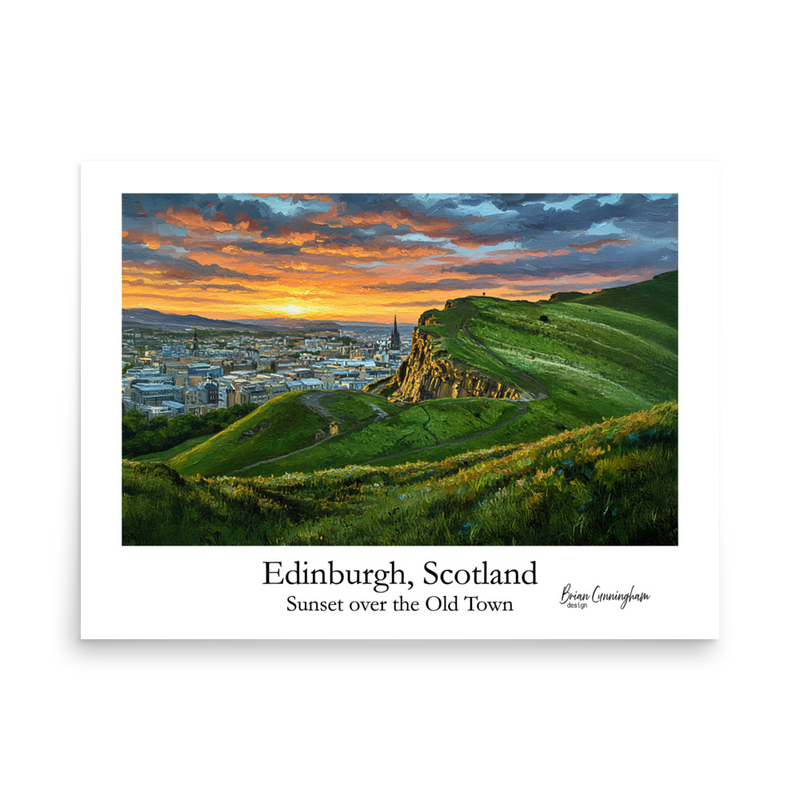 Edinburgh Cityscape at Sunset