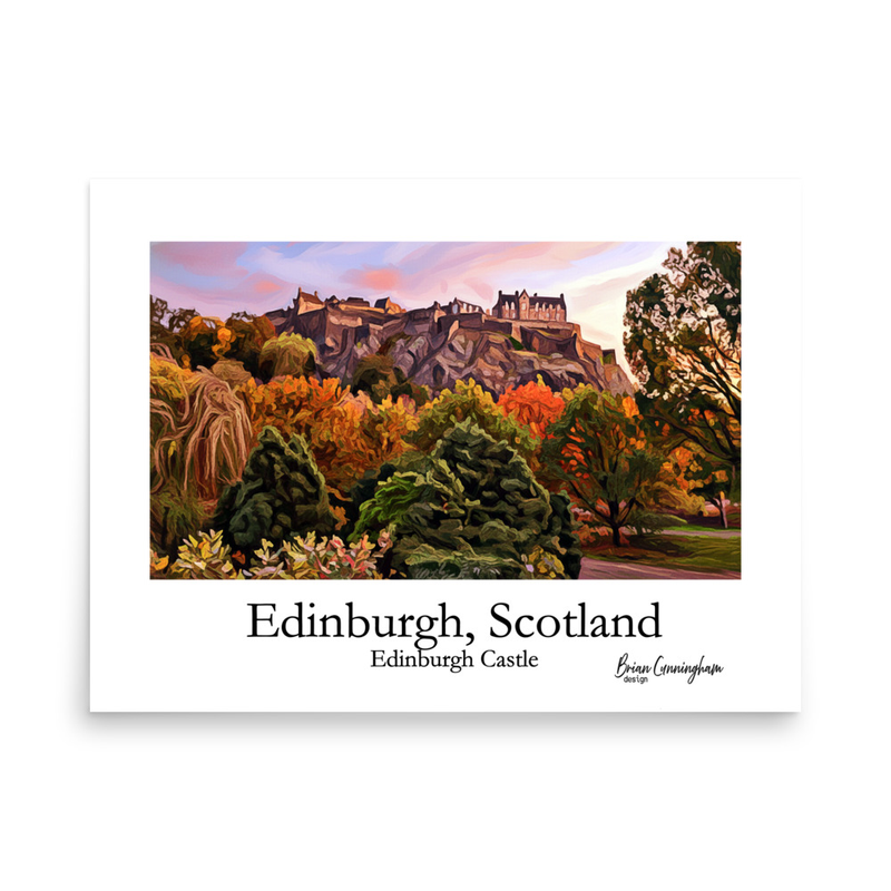 Edinburgh Castle Art Print