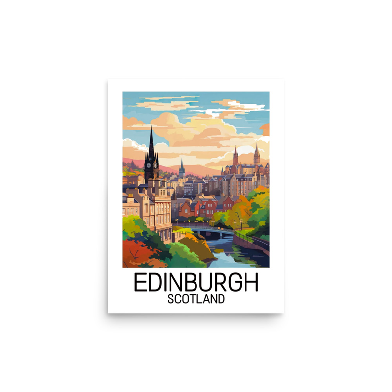 Edinburgh, Scotland - Dean Village Art Print