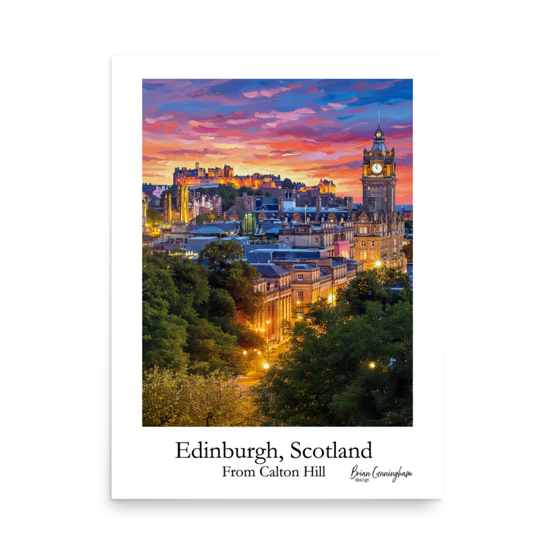 Edinburgh Sunset: From Calton Hill