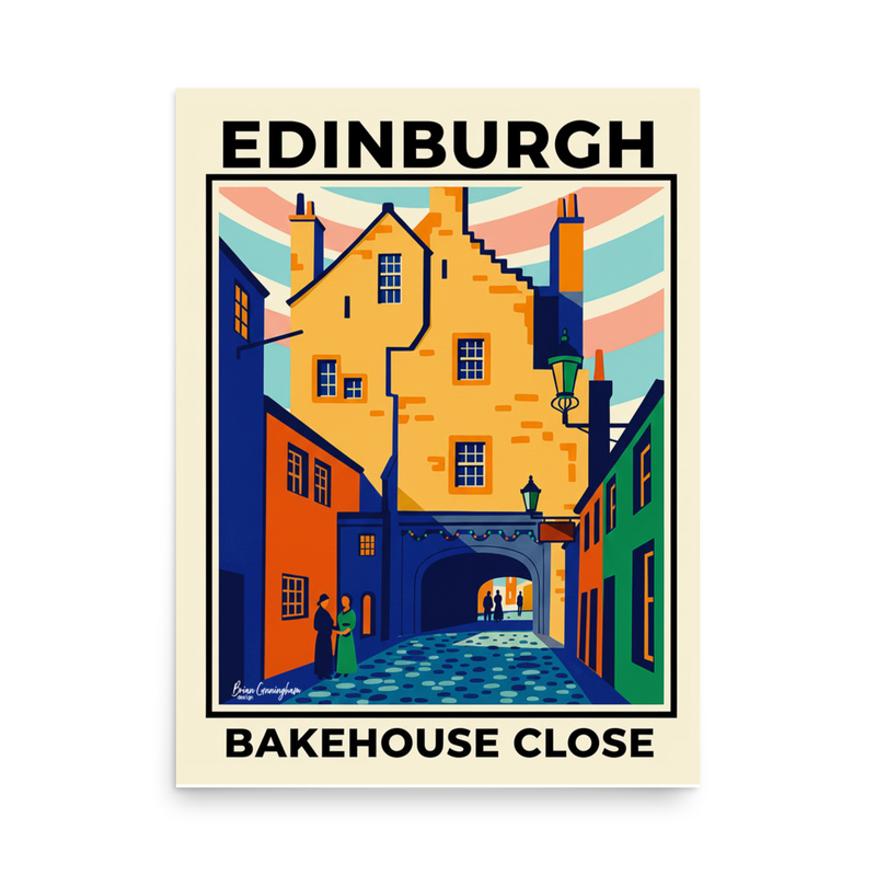 Edinburgh Bakehouse Close Art Print