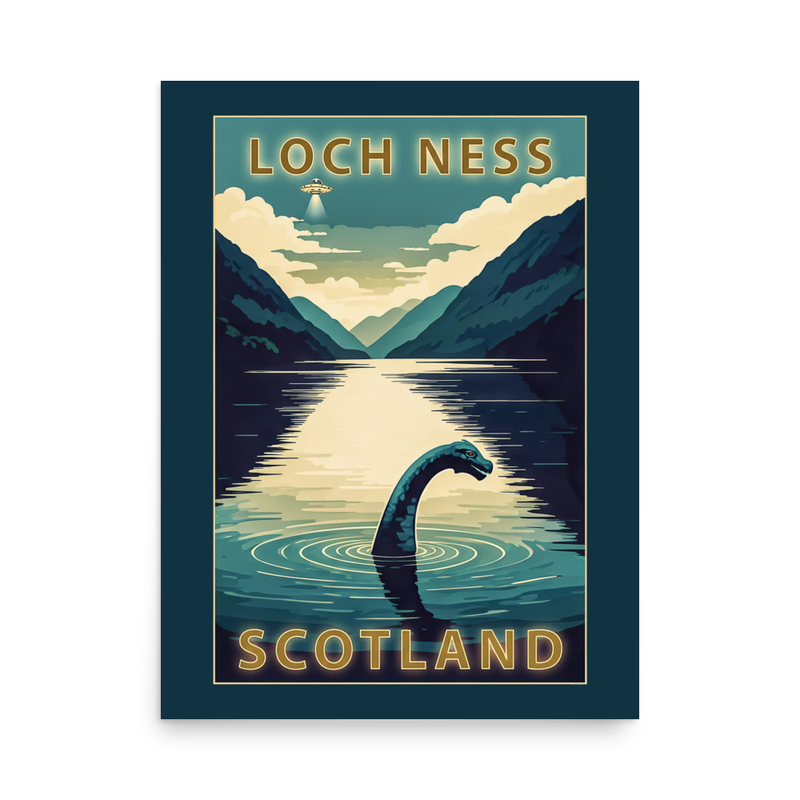 Loch Ness, Scotland - Mythical Encounters Art Print