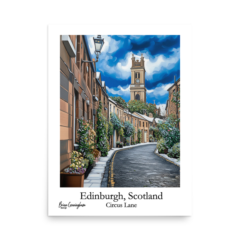 Edinburgh: Winter at Circus Lane