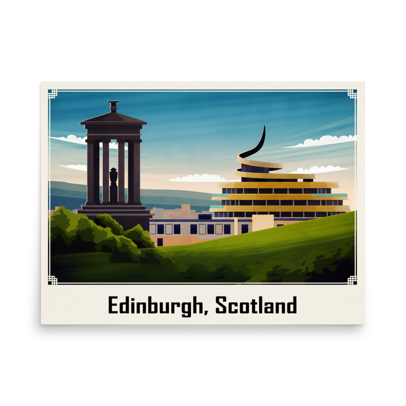 Art Deco Edinburgh: Timeless Travel Poster