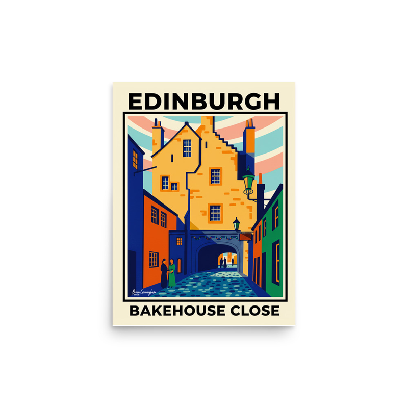 Edinburgh Bakehouse Close Art Print