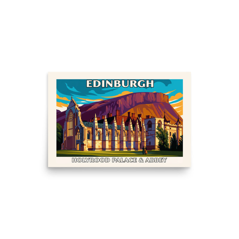 Edinburgh Holyrood Palace & Abbey Art Print