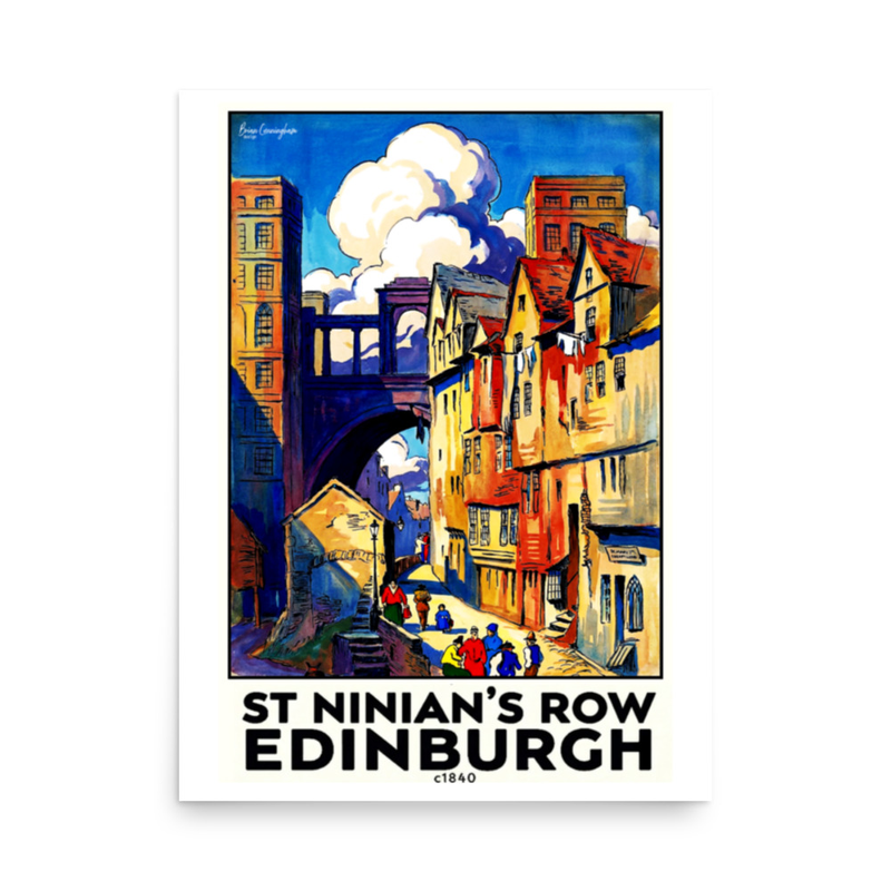 Edinburgh: St Ninian's Row c1840