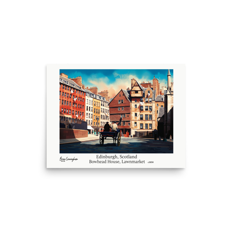 Edinburgh: Bowhead House Lawnmarket c1850